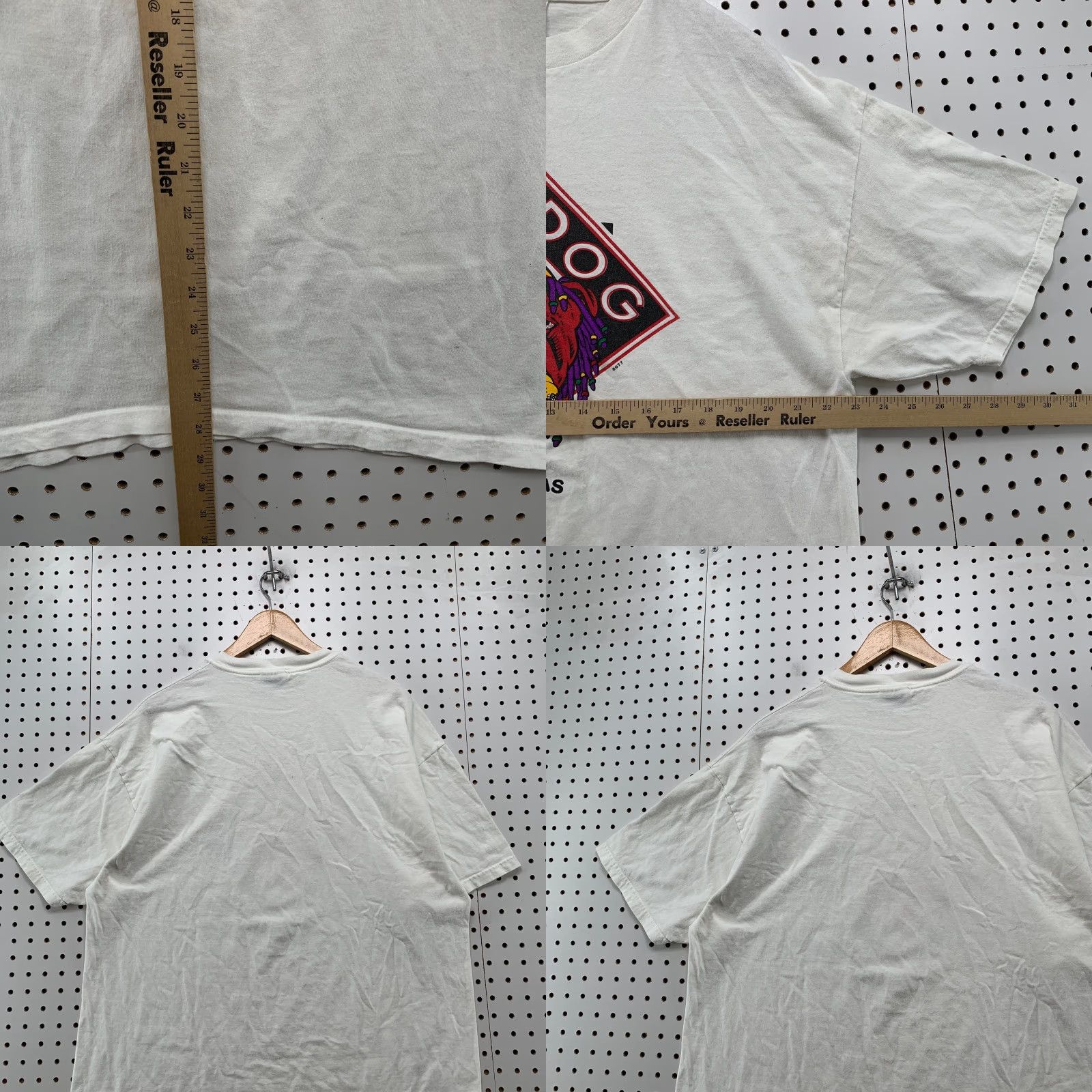 Hanes VINTAGE Hanes Shirt Mens XL White Red Dog Beer Rasta Parody Funny St Thomas Dog Size US XL / EU 56 / 4 - 8 Thumbnail