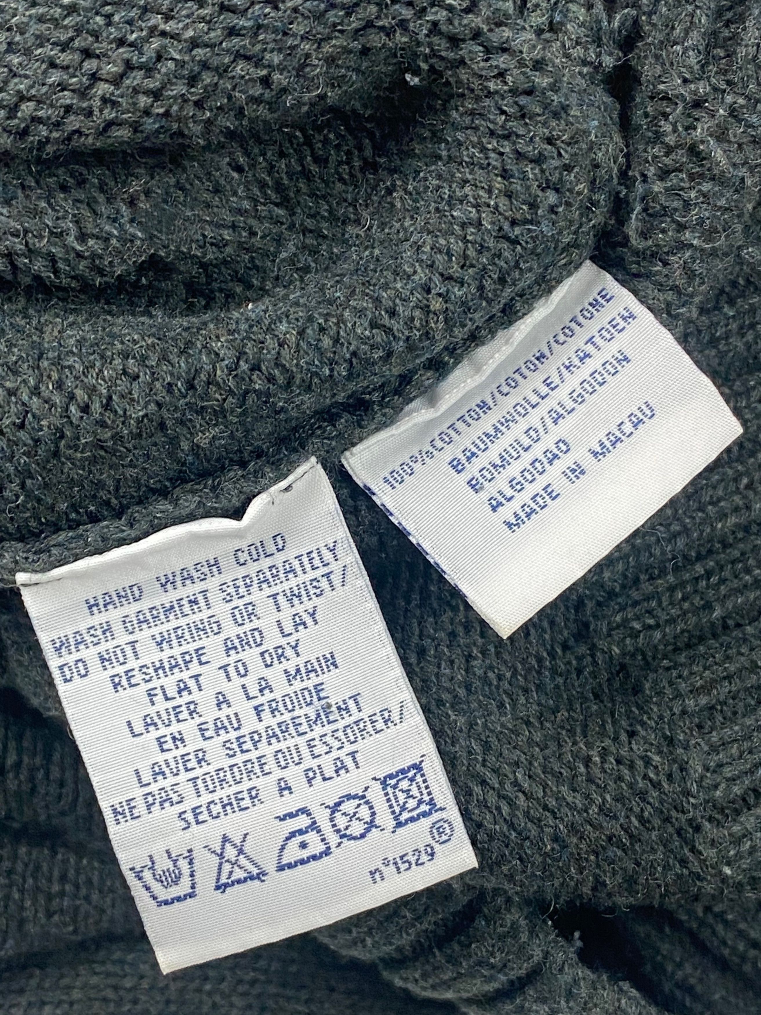 Polo Ralph Lauren Vintage POLO RALPH LAUREN Grey Graphite Thick Sweater M592 Size US S / EU 44-46 / 1 - 6 Thumbnail
