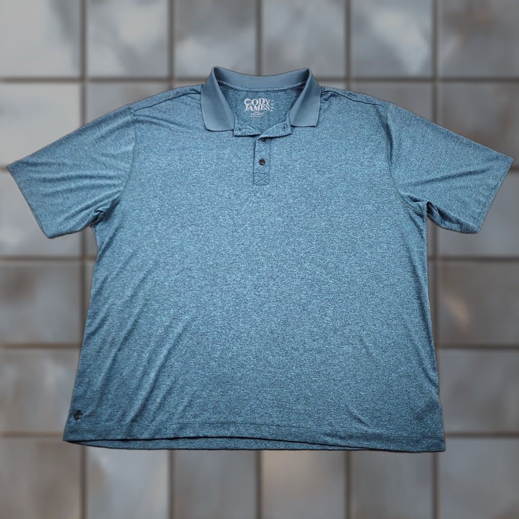 Cody James Cody James Core Polo Shirt Mens 2XL Blue Heather Polo Short Sleeve Regular Adult Mens 2XL Blue Heather Embroidered Logo Size US XXL / EU 58 / 5 - 1 Thumbnail