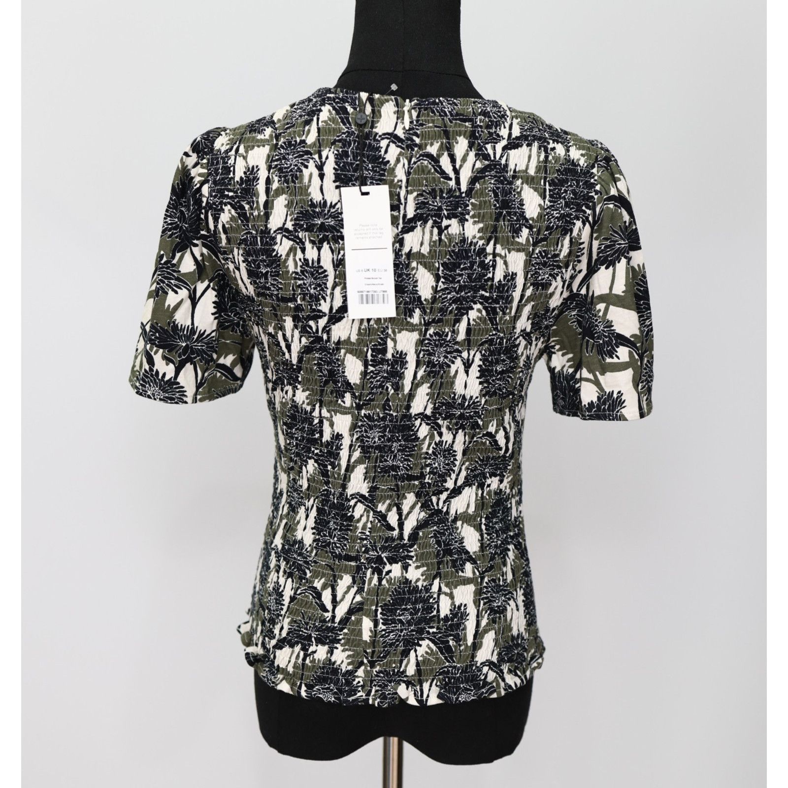 ME+EM A8 NWT ME+EM Silhouette Aster Printed Cropped Top Size US 6 Size L / US 10 / IT 46 - 4 Thumbnail