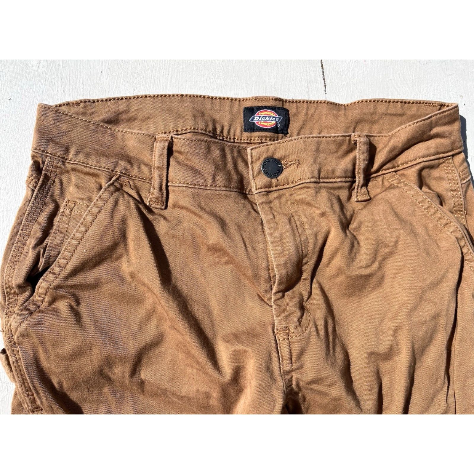 Dickies Dickies Women's Pants Beige Solid 25R Workwear Carpenter Street Skate Size 42" / US 20 - 3 Thumbnail