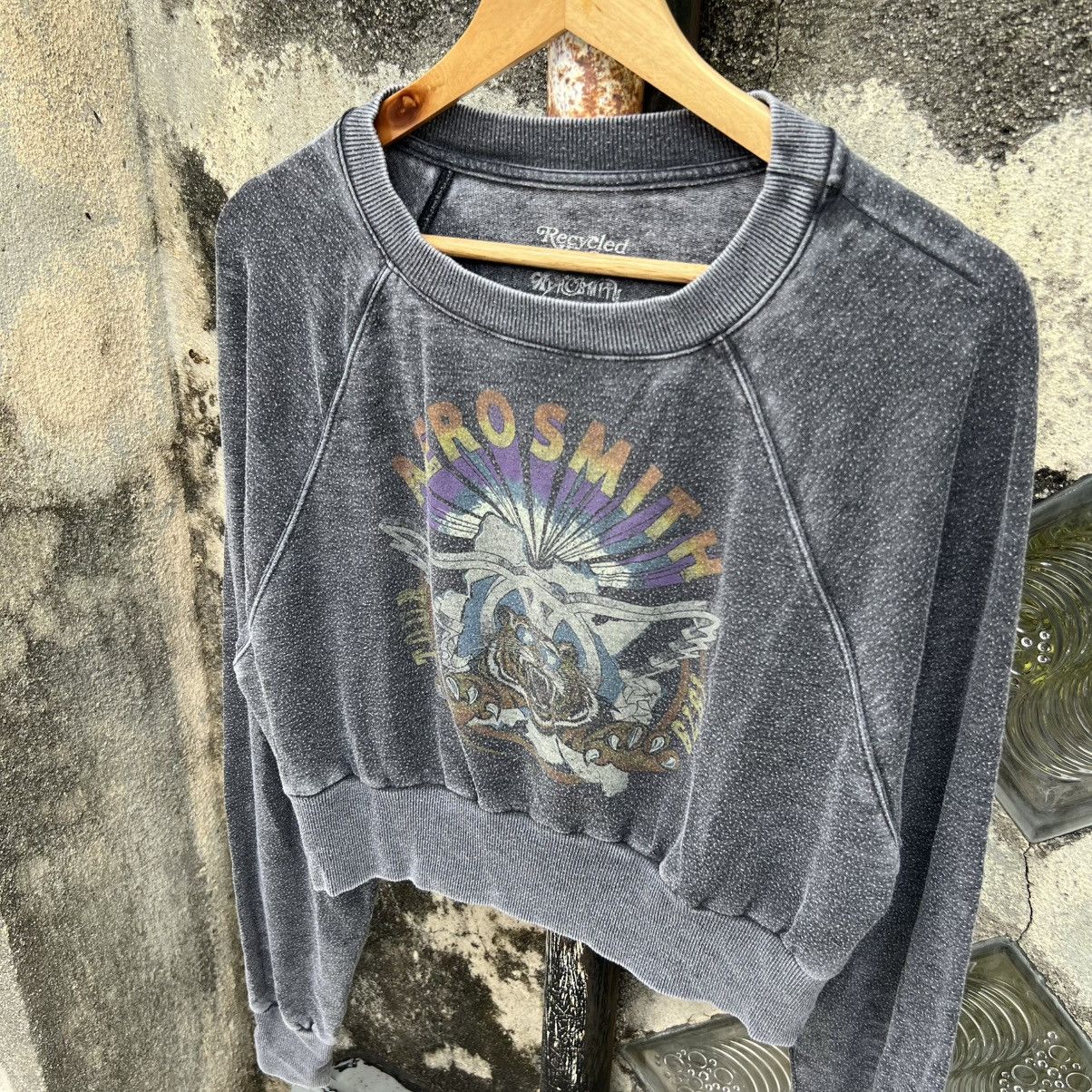 Band Tees “AEROSMITH” TOUR 1979 PRINT CROPTOP STYLE Size L / US 10 / IT 46 - 2 Thumbnail