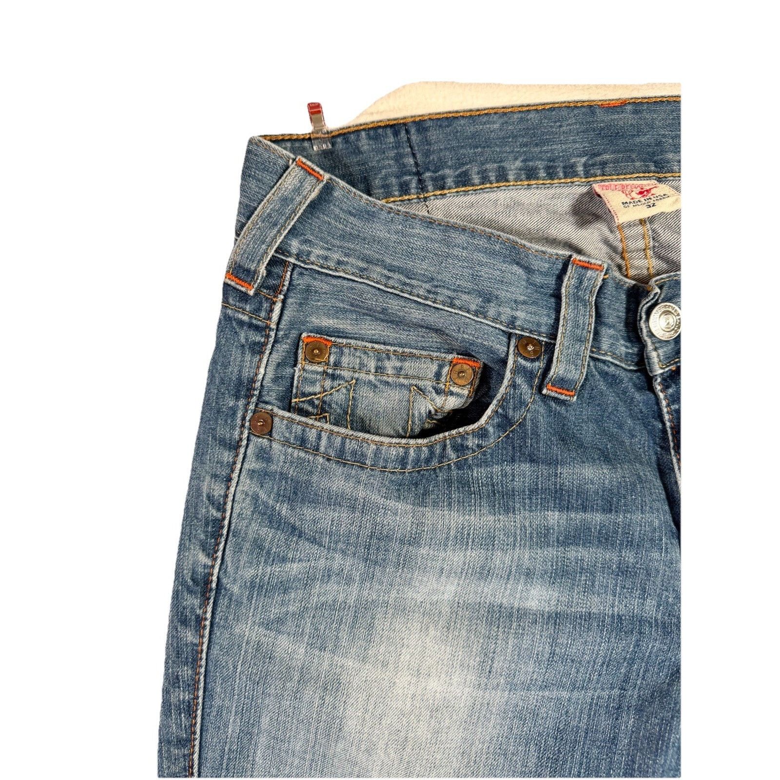 True Religion True Religion World Tour Section Blue Denim Jeans32 Size 32" / US 10 / IT 46 - 3 Thumbnail
