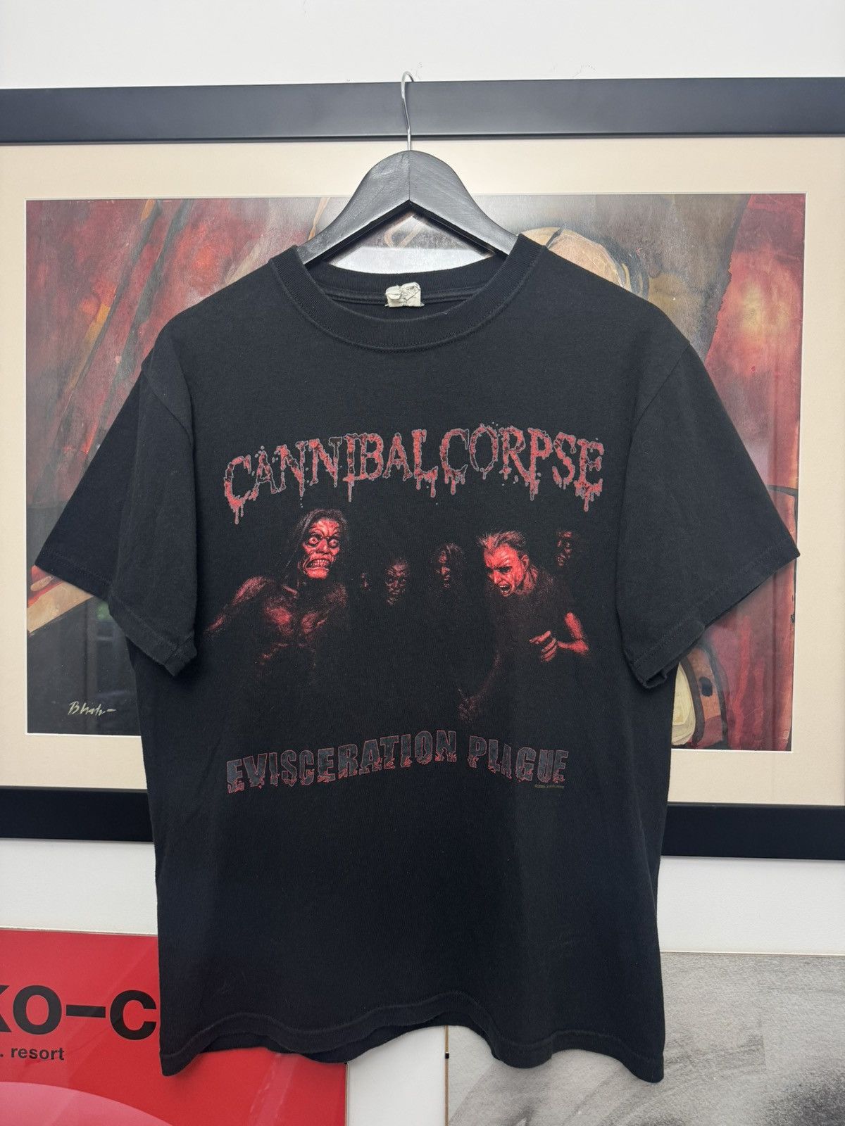 Band Tees Cannibal Corpse Vintage Metal Band Tee Evisceration Plague Size US M / EU 48-50 / 2 - 1 Thumbnail