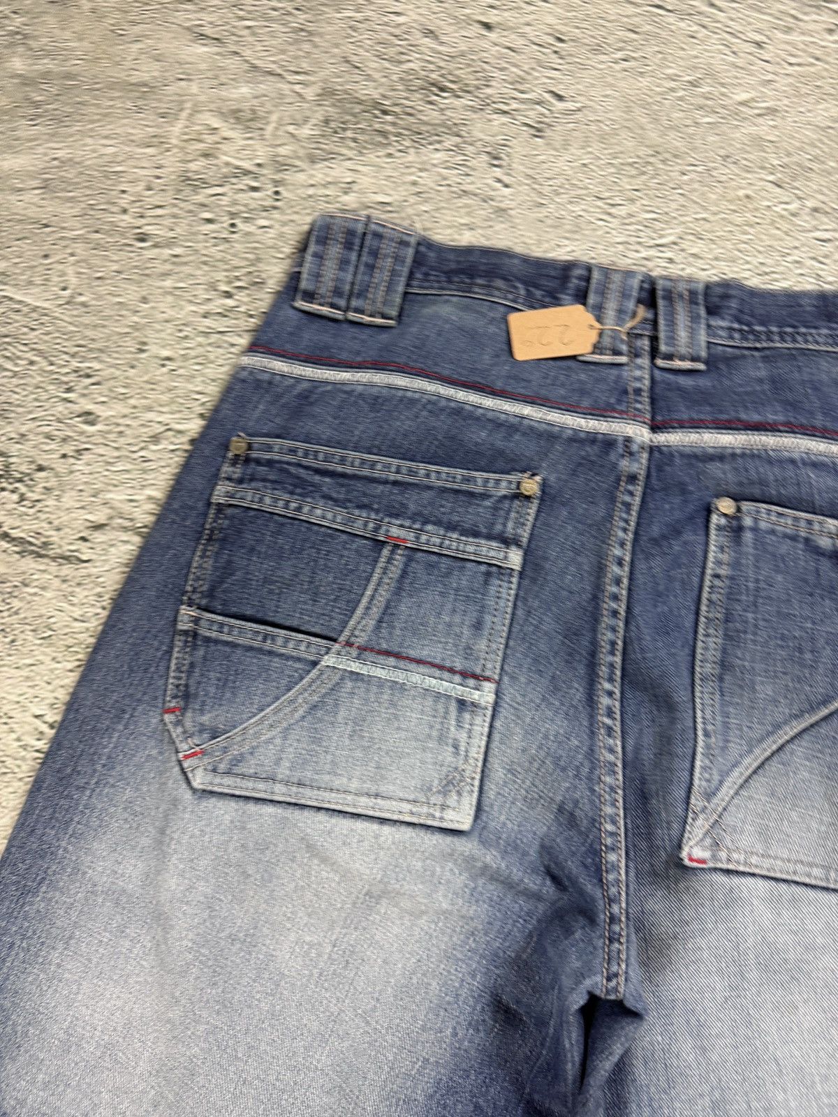 Pelle Pelle Pelle Pelle vintage stone washed blue jeans Y2K baggy denim Size US 32 / EU 48 - 13 Thumbnail