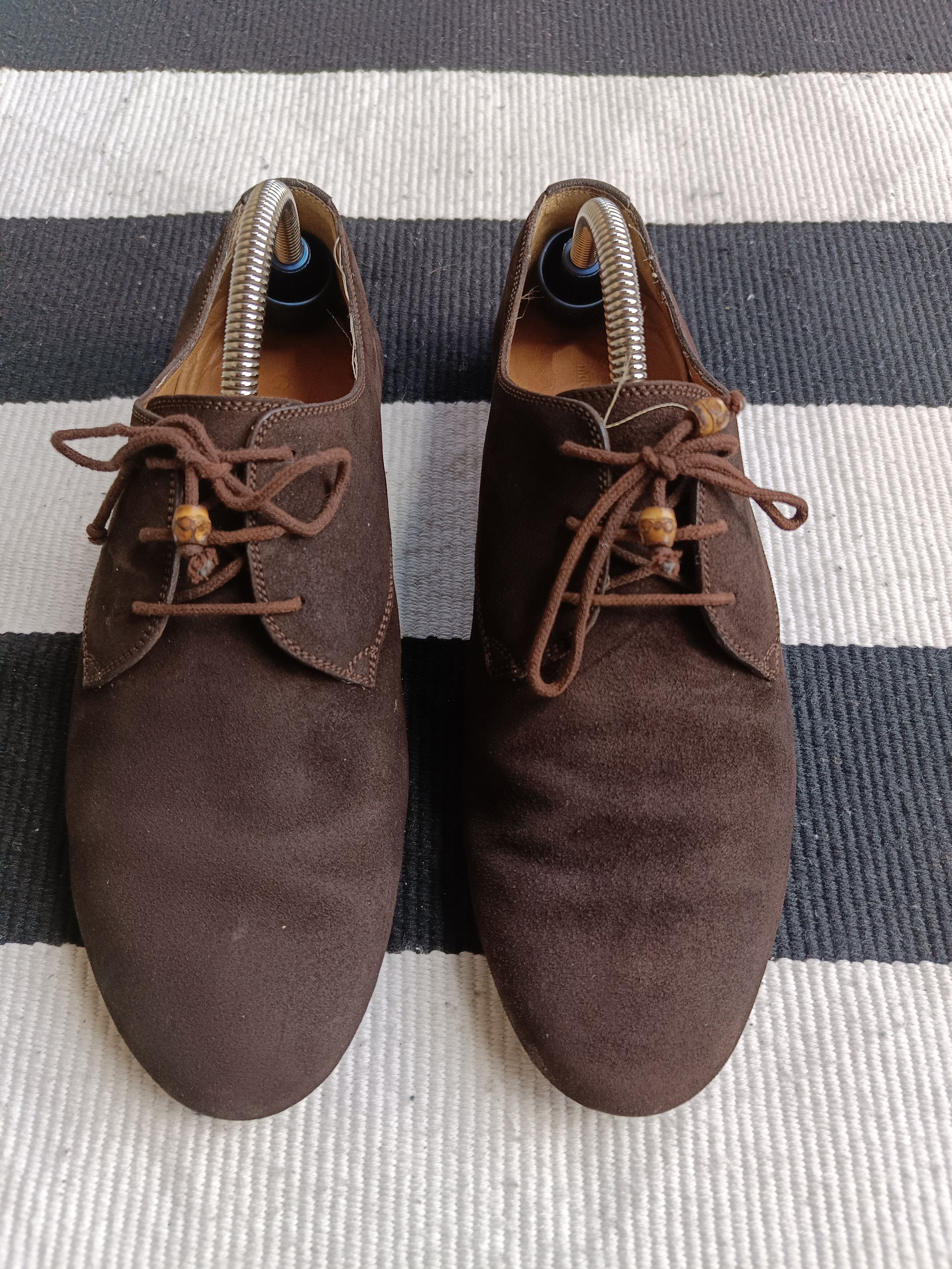Gucci Gucci brown suede lace-up oxfords. Size US 6.5 / EU 39-40 - 1 Thumbnail