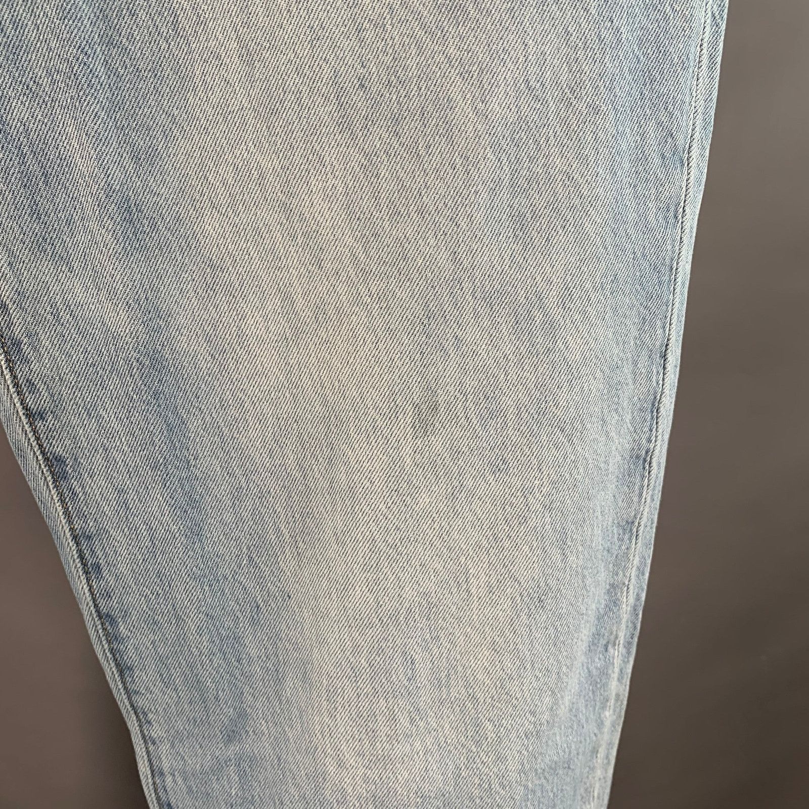 Levi's 32 Blue Cotton Wide Leg Distressed Raw Edge Jeans Size US 32 / EU 48 - 6 Thumbnail