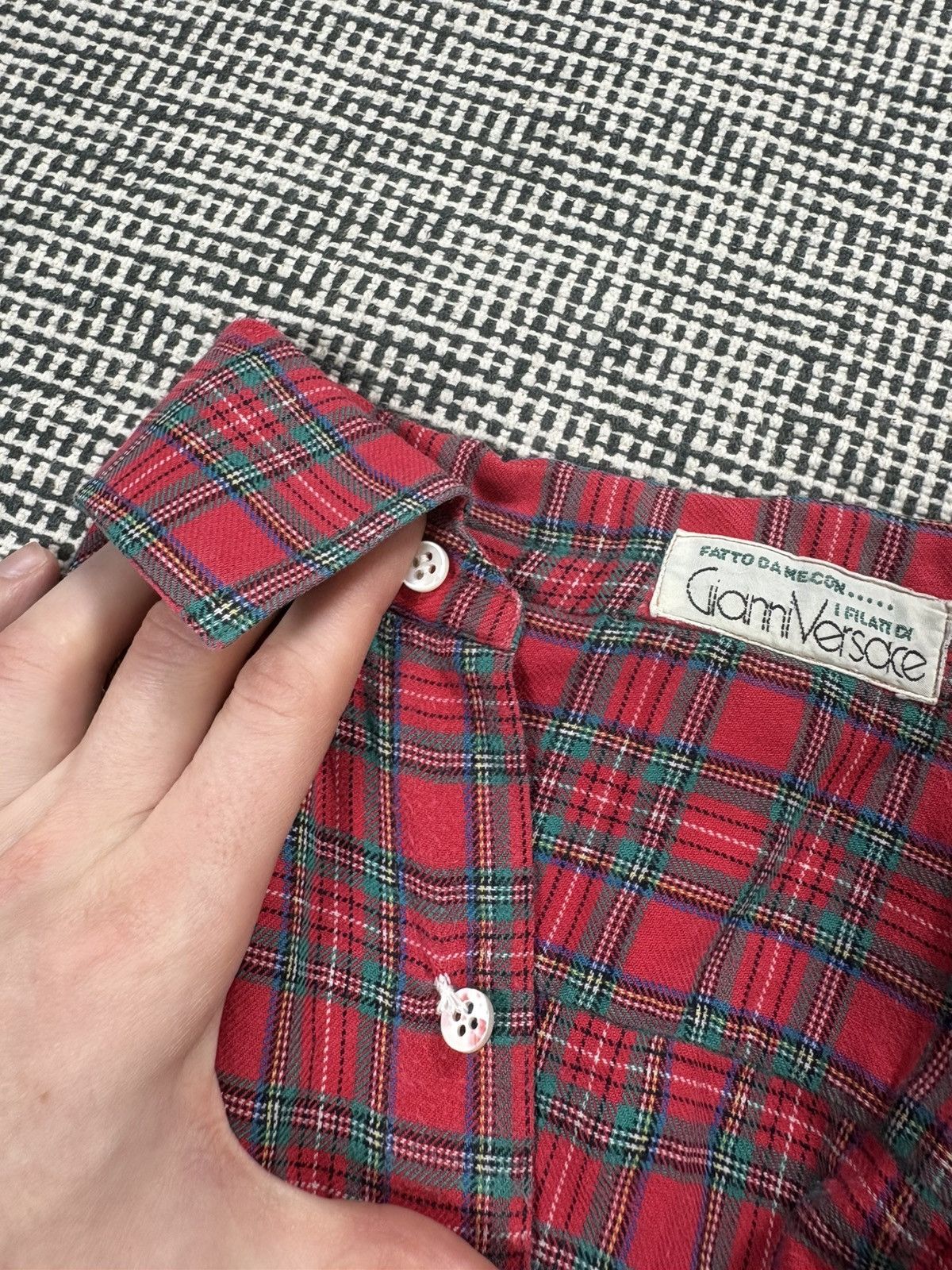 Versace Gianni Versace 70s/80s oversized checkered lumberjack Size US M / EU 48-50 / 2 - 4 Thumbnail
