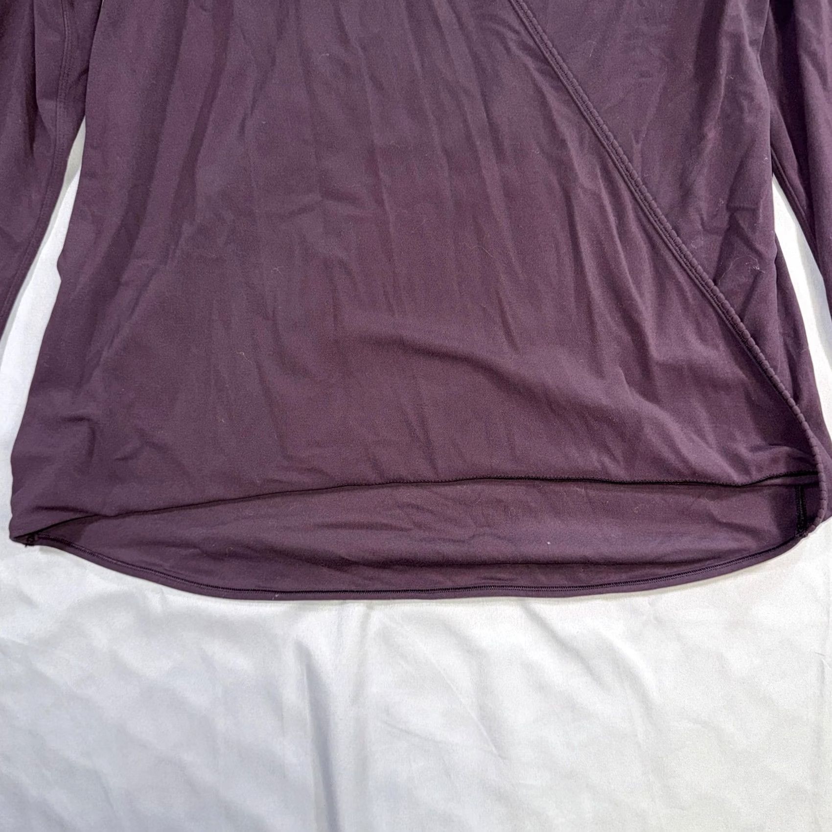 Lululemon Lululemon Shirt Womens Medium Purple Wrap Front Long Sleeve V-Neck Yoga Top Size M / US 6-8 / IT 42-44 - 5 Thumbnail