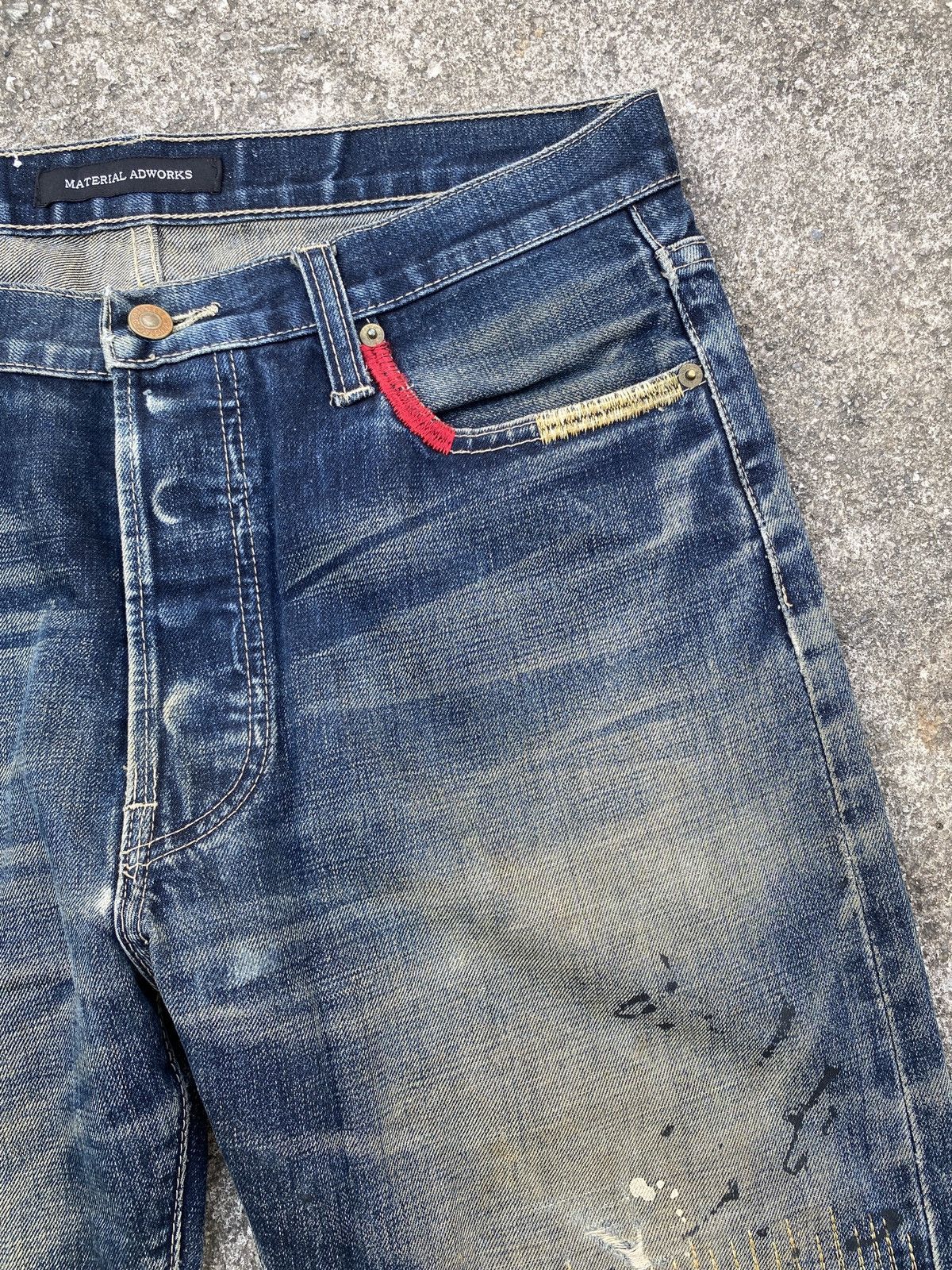Barbarian × Levi's × Levi's Vintage Clothing Levi’s x Mad Barbarians Distressed Splatter Design Denim Size US 34 / EU 50 - 11 Thumbnail