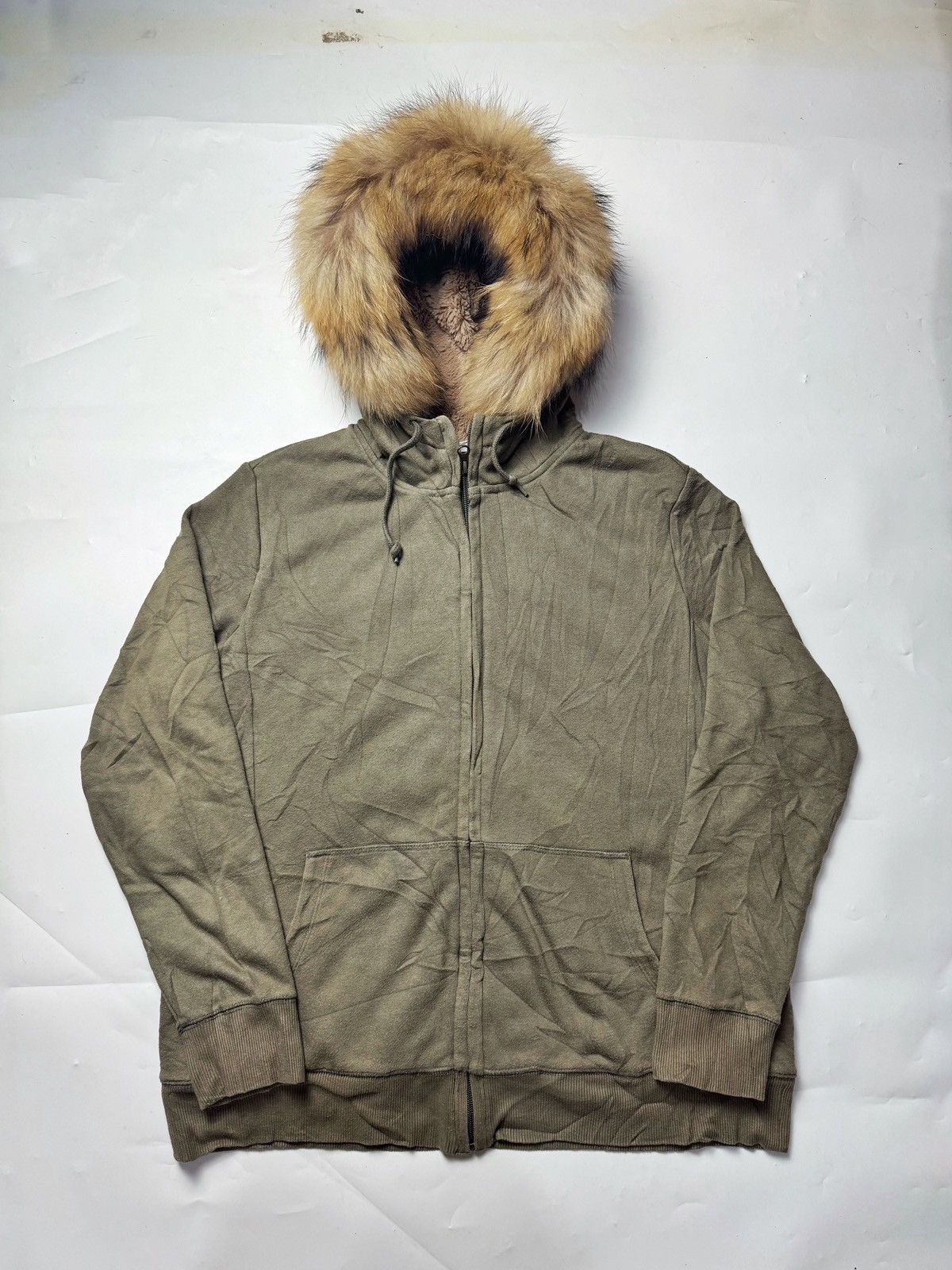 If Six Was Nine × Japanese Brand × Le Grande Bleu (L.G.B.) Fur Hoodie Uniqlo Japanese Style Size US L / EU 52-54 / 3 - 2 Thumbnail
