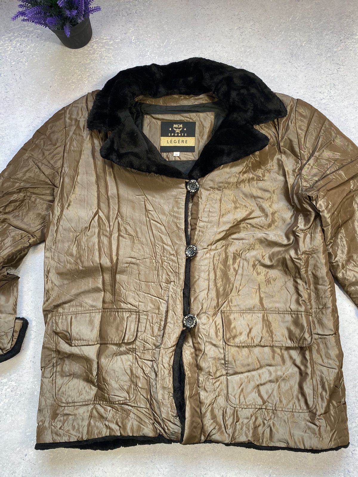 MCM × Vintage Women’s MCM Brown Jacket Size 38 Size XS / US 0-2 / IT 36-38 - 4 Thumbnail