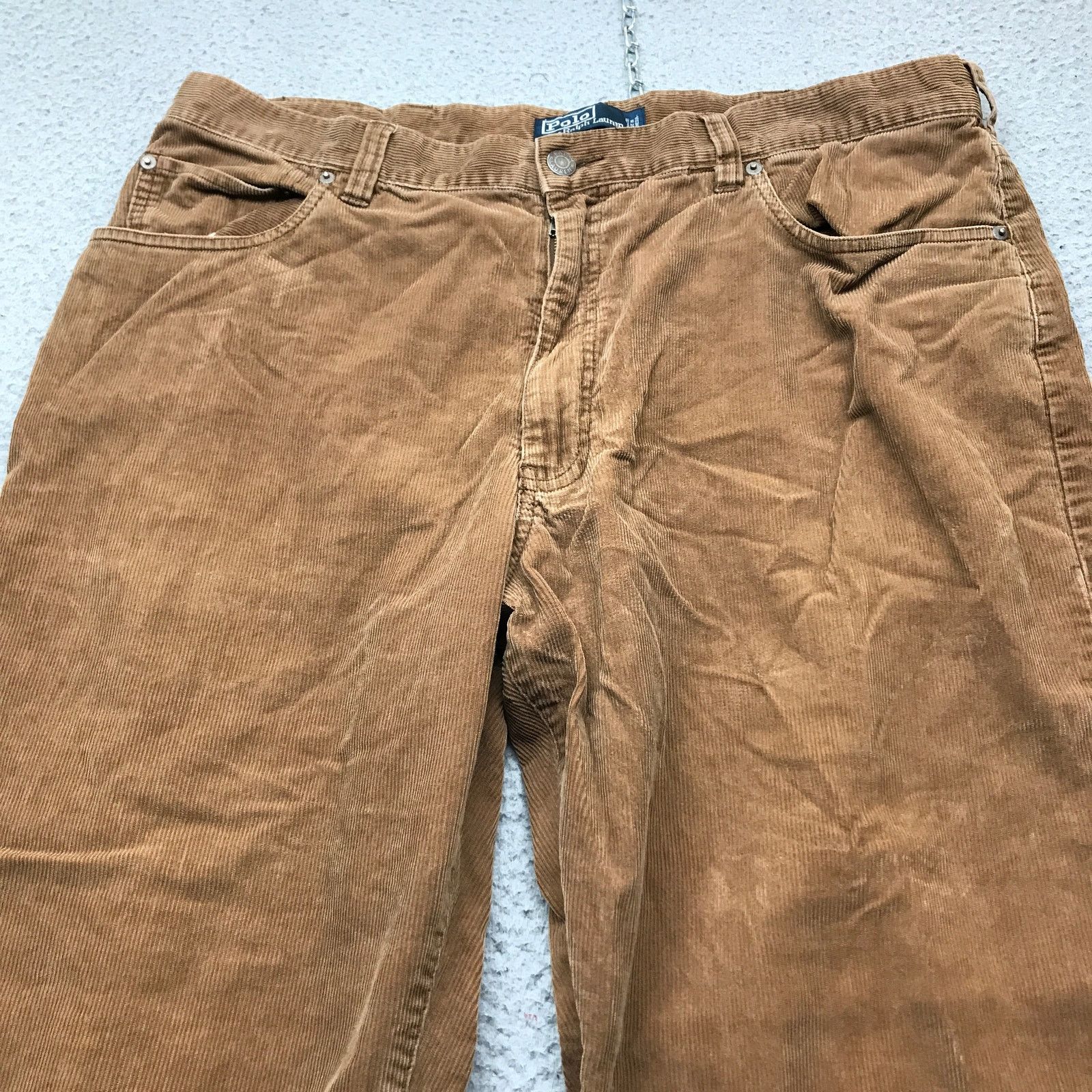 Polo Ralph Lauren Vintage Polo Ralph Lauren Corduroy Raw Hem Pants Mens 38x28 Size US 38 / EU 54 - 9 Thumbnail