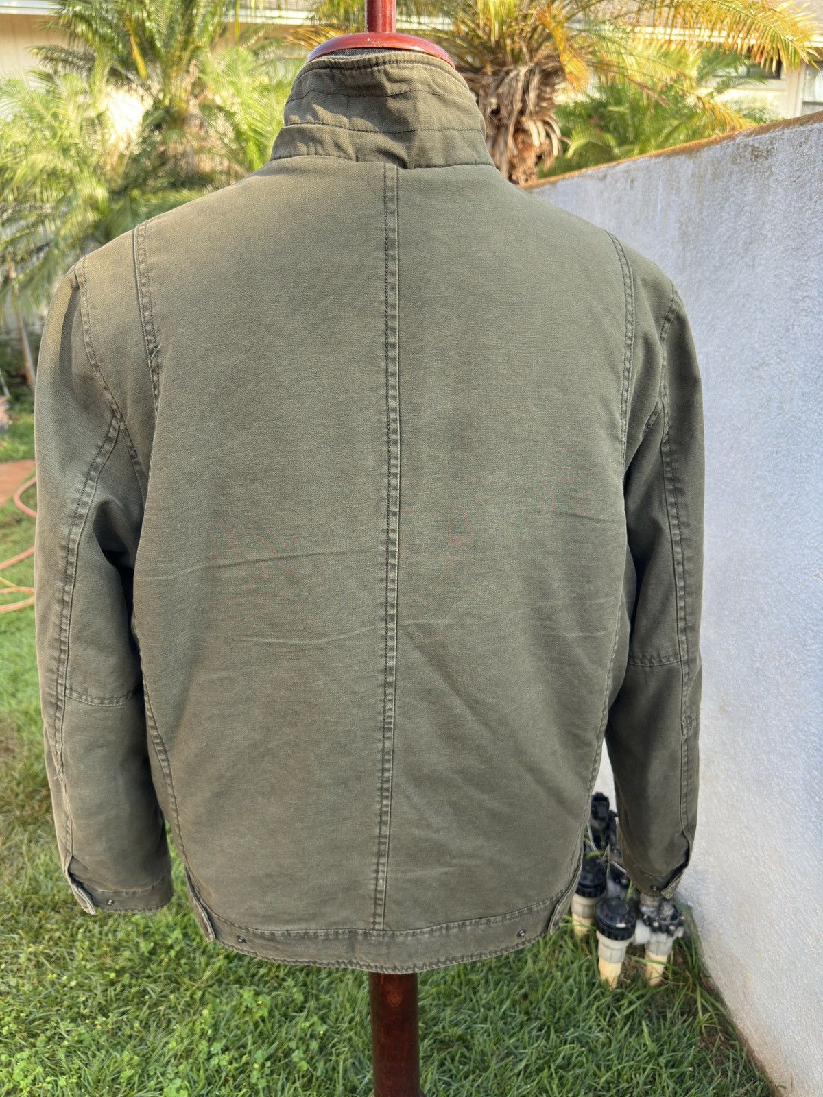 Levi's Levis Jacket Men's Large Green Military Coat Sherpa Lined Size US L / EU 52-54 / 3 - 2 Thumbnail