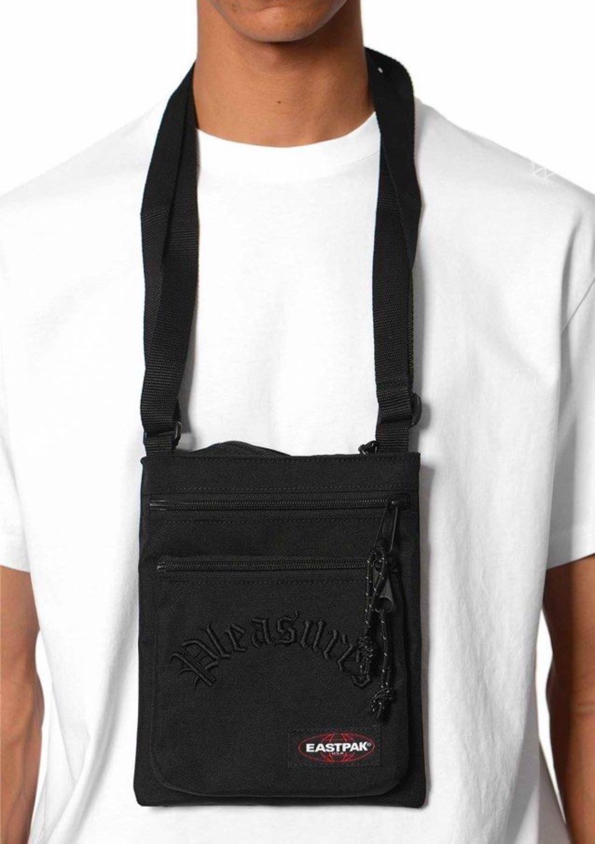New! Eastpak X Pleasures Rusher Crossbody Bag in Black, Men's — image 3 of 3