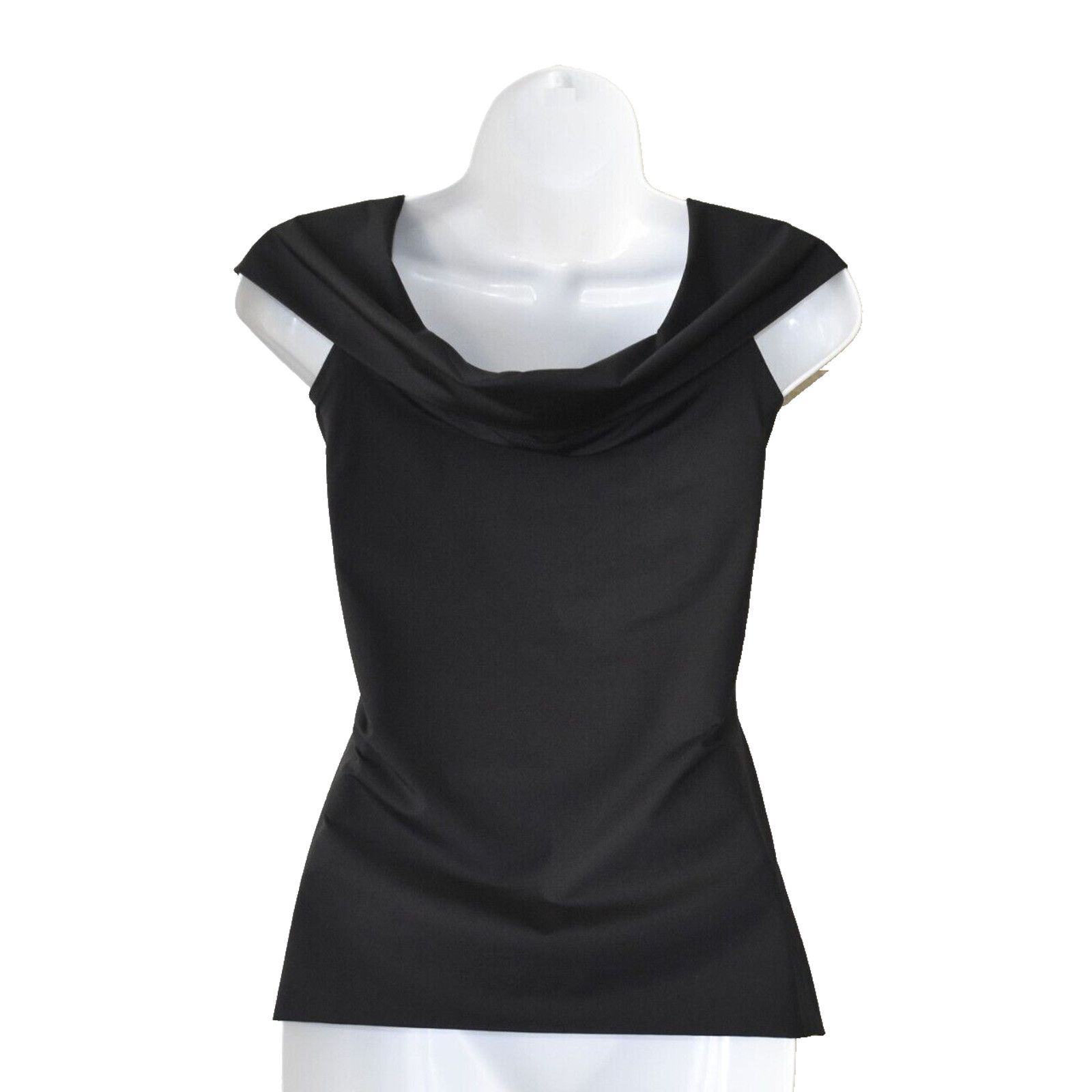 Theory A6 Auth THEORY Sabrynna Off Shoulder Black Nylon Top Size M Size M / US 6-8 / IT 42-44 - 3 Thumbnail