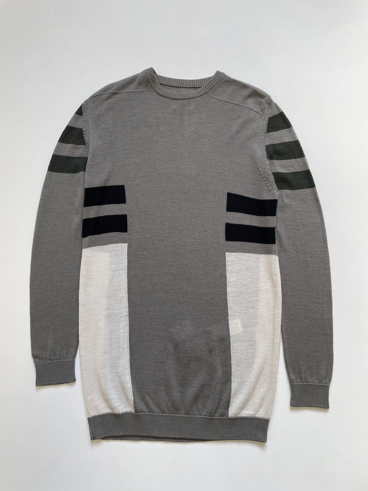 Rick Owens S/S 20 ‘Tecuatl’ Panelled Wool Sweater Size US M / EU 48-50 / 2 - 1 Thumbnail