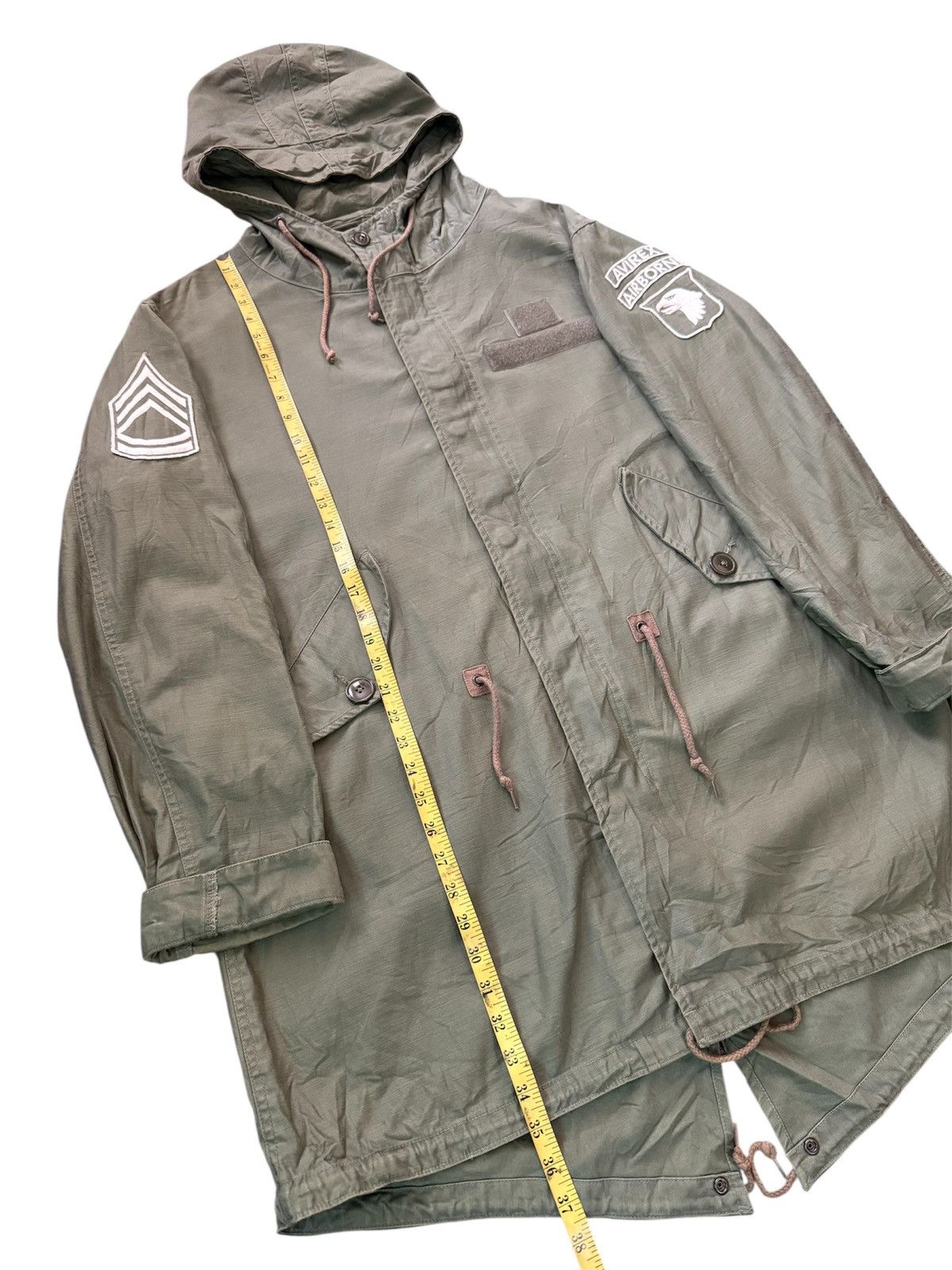 Avirex Avirex Long Jacket ARMY USA Vintage Size US XL / EU 56 / 4 - 6 Thumbnail