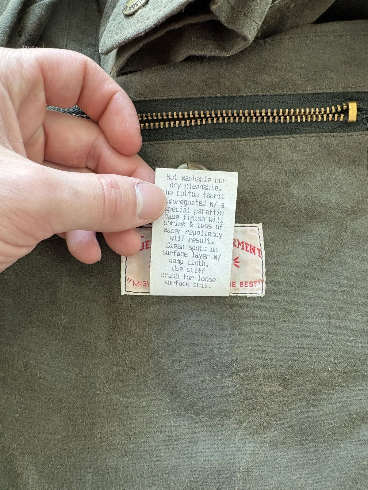 Filson Vintage 90s Filson Waxed Tin Cloth Hunting Jacket Style 422 Size US L / EU 52-54 / 3 - 9 Thumbnail