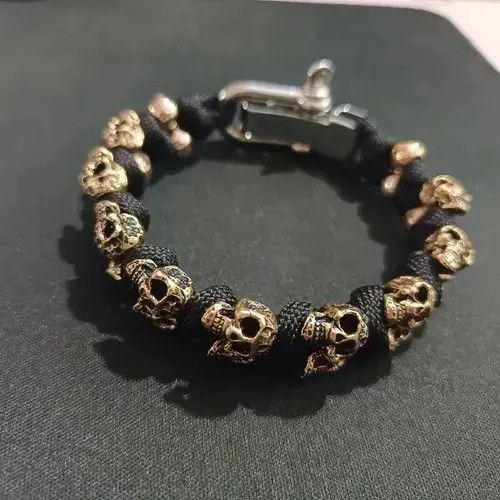 The Men's Store Adjustable Gothic Skull Bracelets Size ONE SIZE - 4 Thumbnail