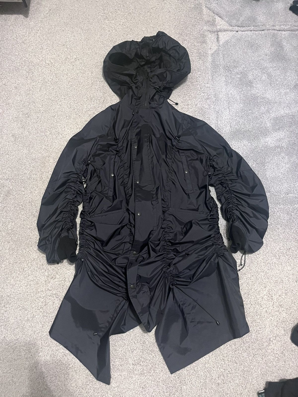 Comme des Garcons × Junya Watanabe Junya Watanabe Synched Gathered Jacket Size US S / EU 44-46 / 1 - 1 Thumbnail