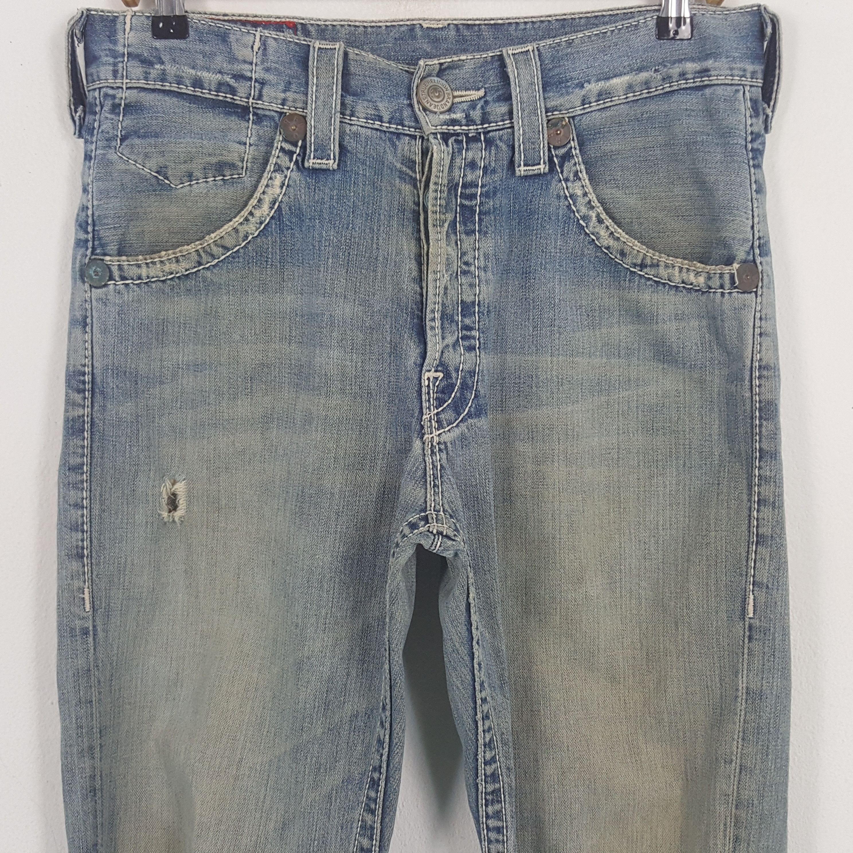 True Religion × Vintage Vintage True Religion Marco Big T Denim Jeans Size US 33 - 2 Thumbnail
