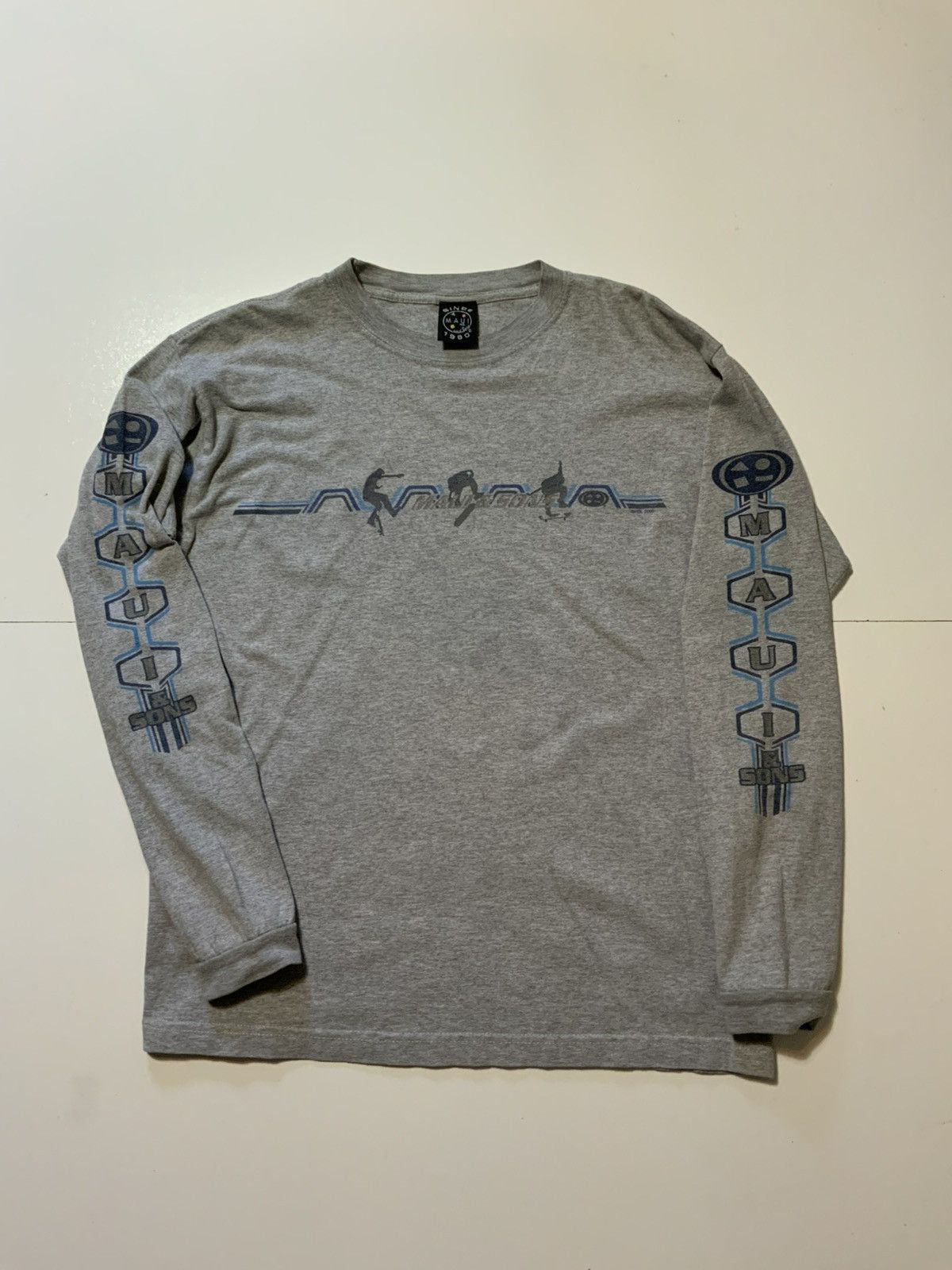 Maui and Sons × Vintage Vintage Y2K 2000 Maui & Sons Skateboarding Skate L/S T-Shirt Size US S / EU 44-46 / 1 - 1 Thumbnail