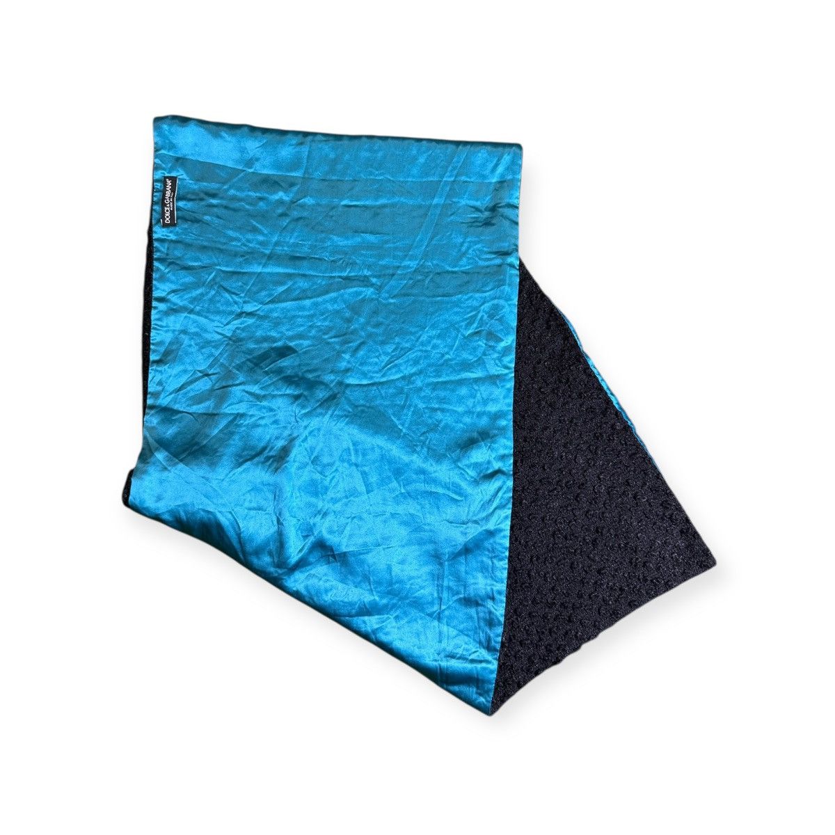 Dolce & Gabbana Dolce & Gabbana Turquoise Silk-Feel Scarf Size ONE SIZE - 1 Thumbnail