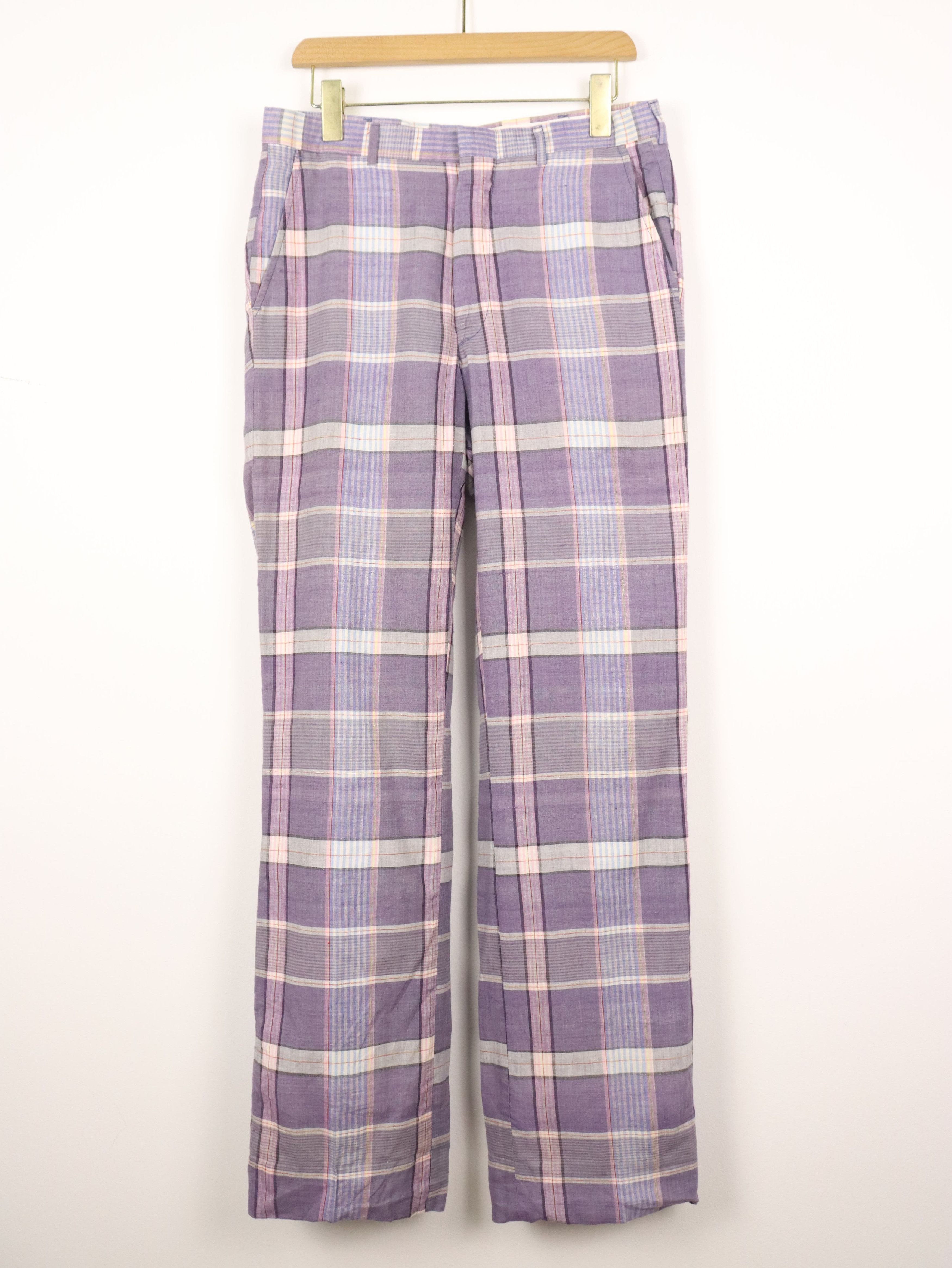 Vintage Vintage The Wilger Company Plaid Talon Pant Size US 30 / EU 46 - 1 Thumbnail