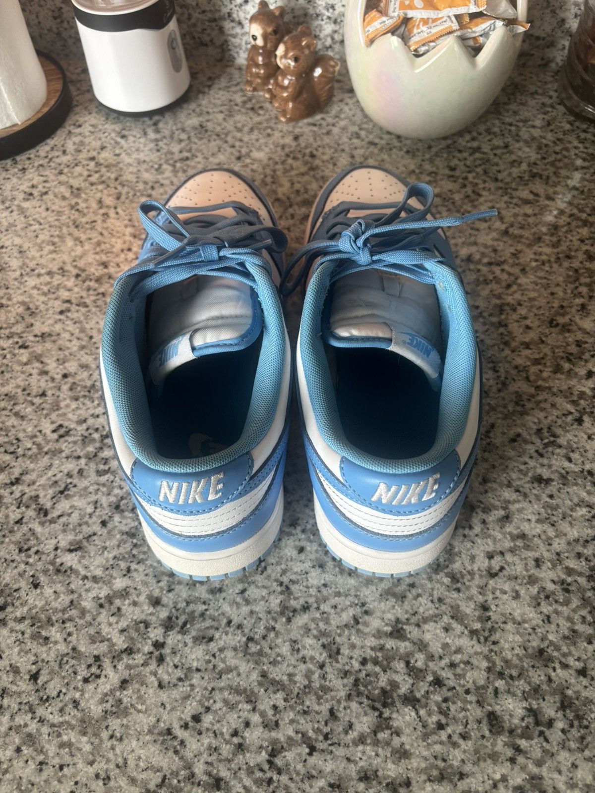 Nike Nike Dunk Low UNC University Blue Size US 9.5 / EU 42-43 - 2 Thumbnail