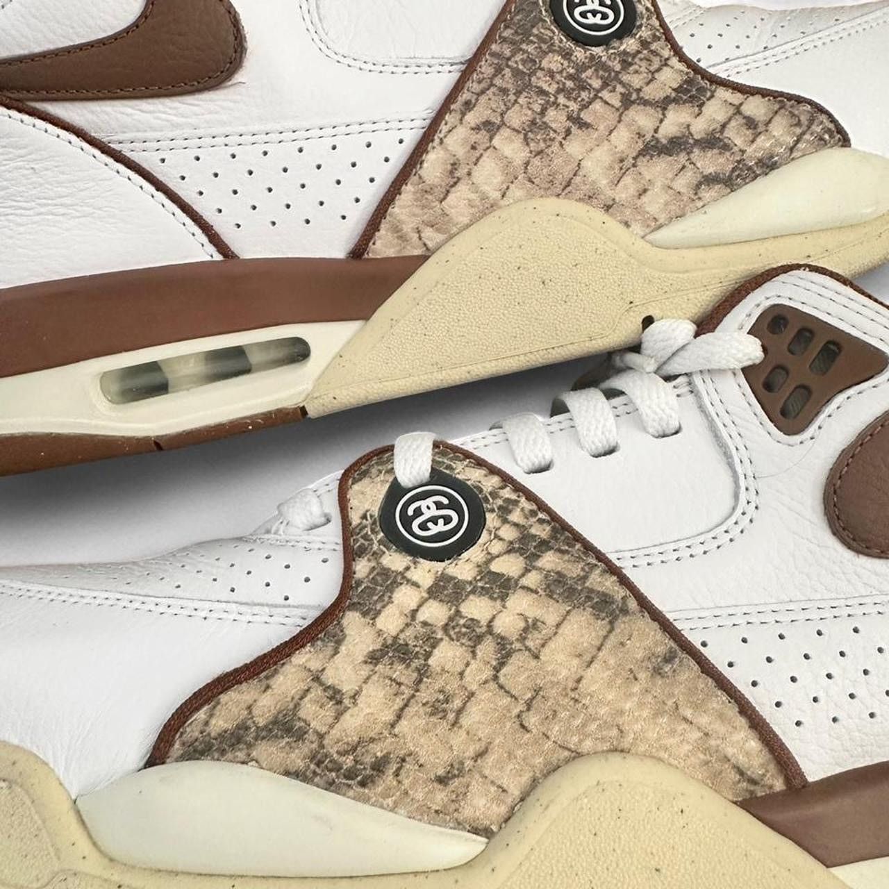 Nike × Stussy Stussy x Nike Air Flight 89 Low SP Pecan Brown Snakeskin Size US 11 / EU 44 - 2 Thumbnail