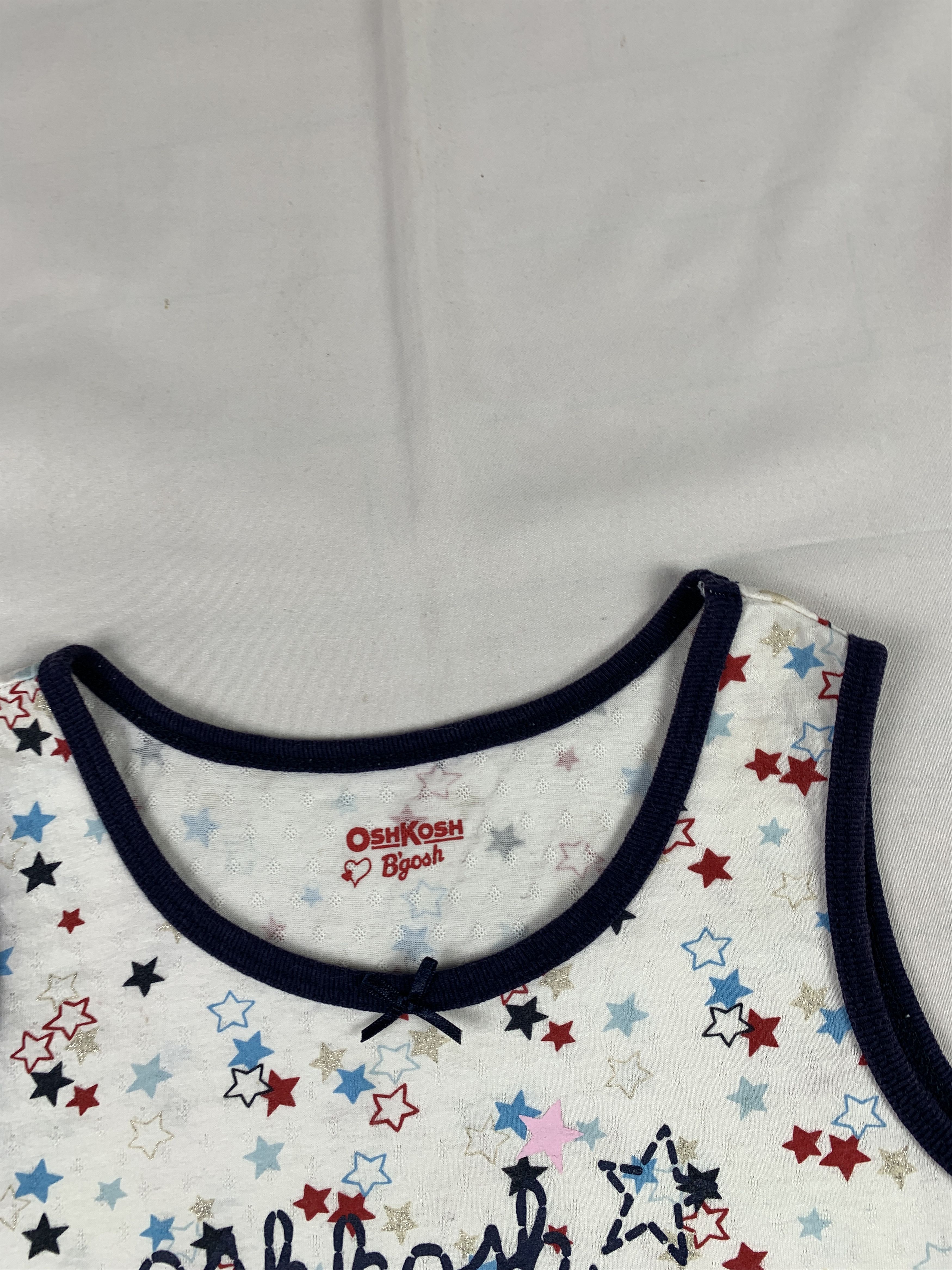 Oshkosh OshKosh B'gosh White Stars Ringer Baby Tee (XS) Size XS / US 0-2 / IT 36-38 - 6 Thumbnail