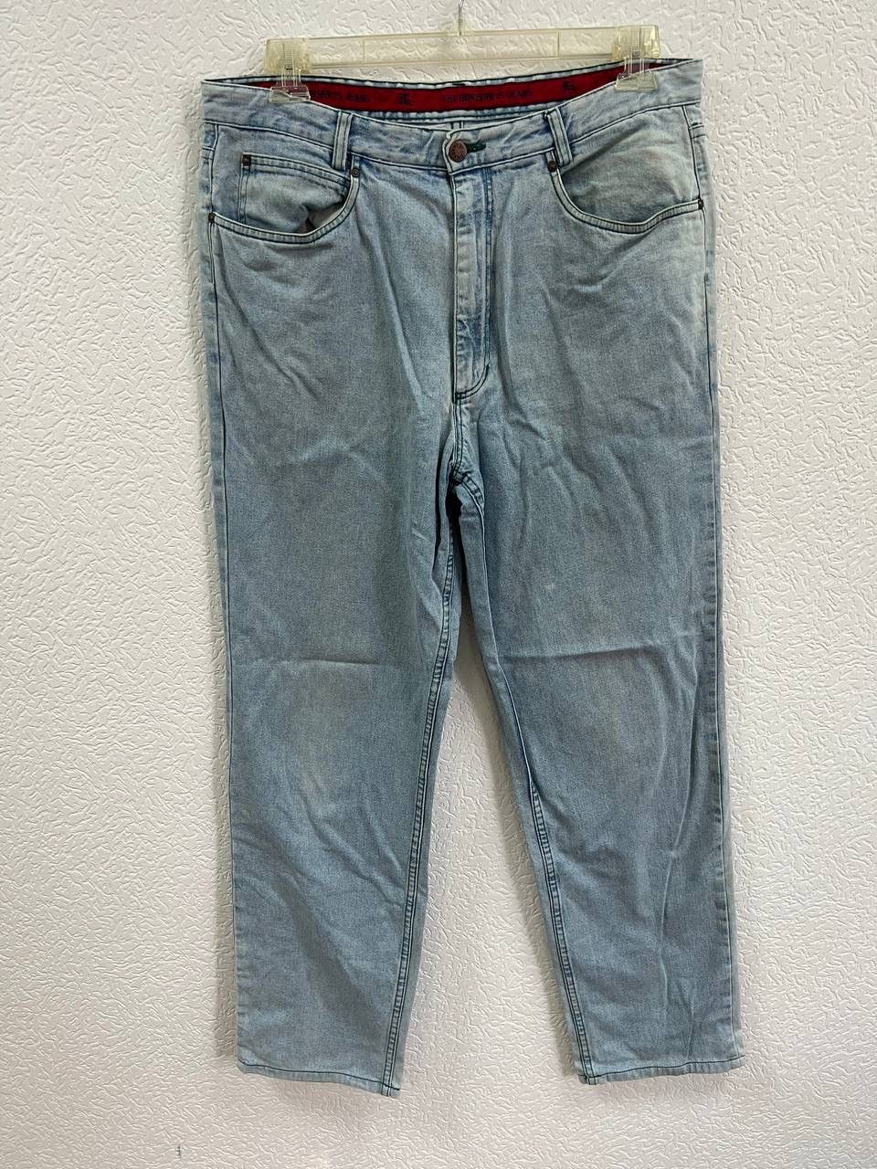 Burberry × Vintage Vintage 90s Burberrys Embroidered Washed Blue Denim Jeans Size US 30 / EU 46 - 1 Thumbnail