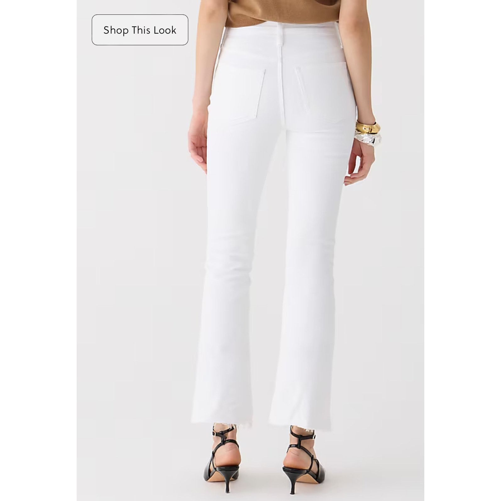 J.Crew J.Crew 9” Demi Bootcut Crop Jeans In White Size 32 Size 32" / US 10 / IT 46 - 2 Thumbnail