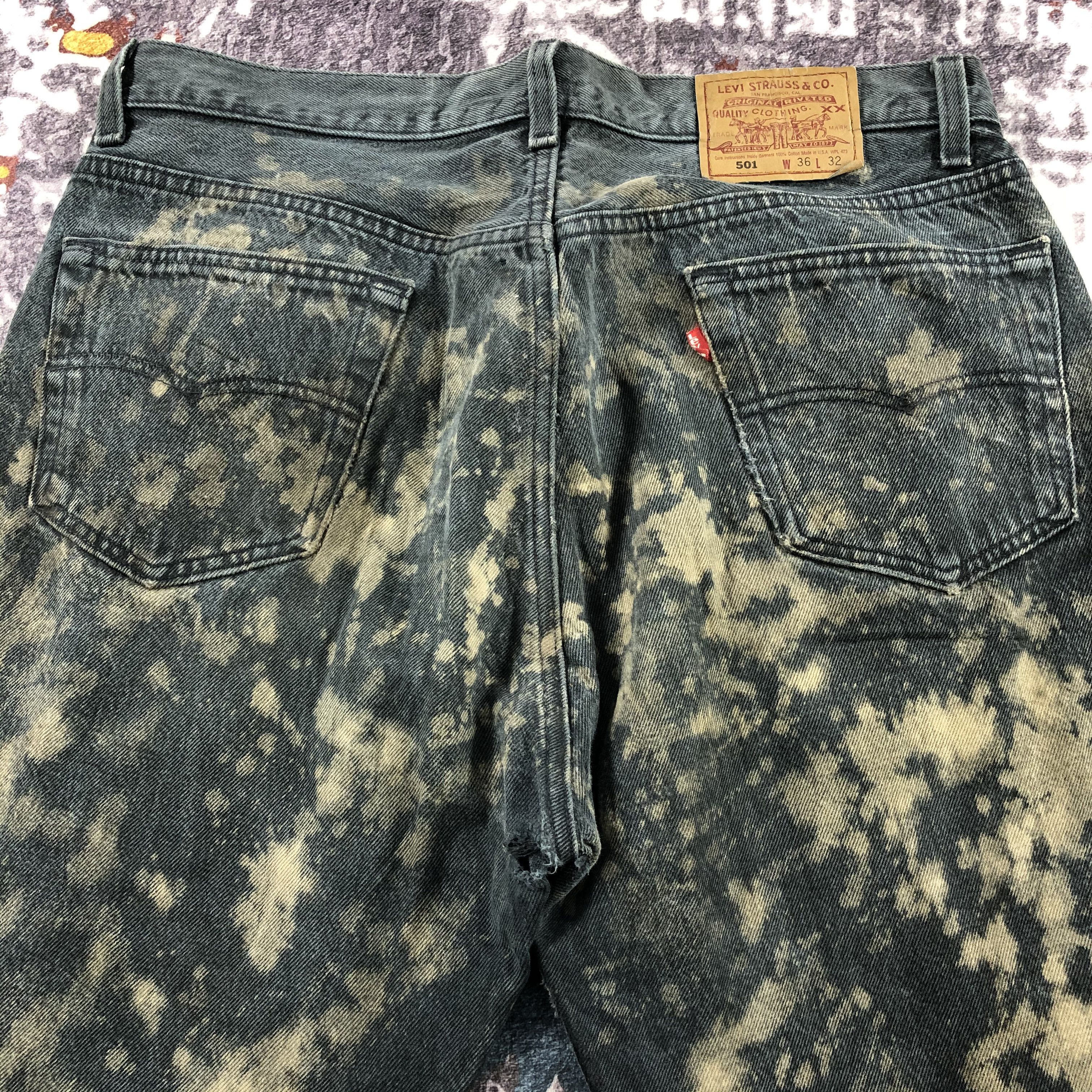 Levi's × Vintage Vintage 90s Levis 501 Faded Black Jeans-JM2432 Size US 36 / EU 52 - 5 Thumbnail