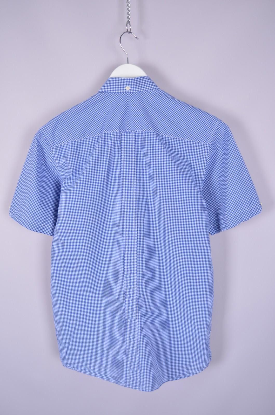 Fred Perry Mens Fred Perry Check White Blue Short Sleeve Shirt Size S Size US S / EU 44-46 / 1 - 7 Thumbnail