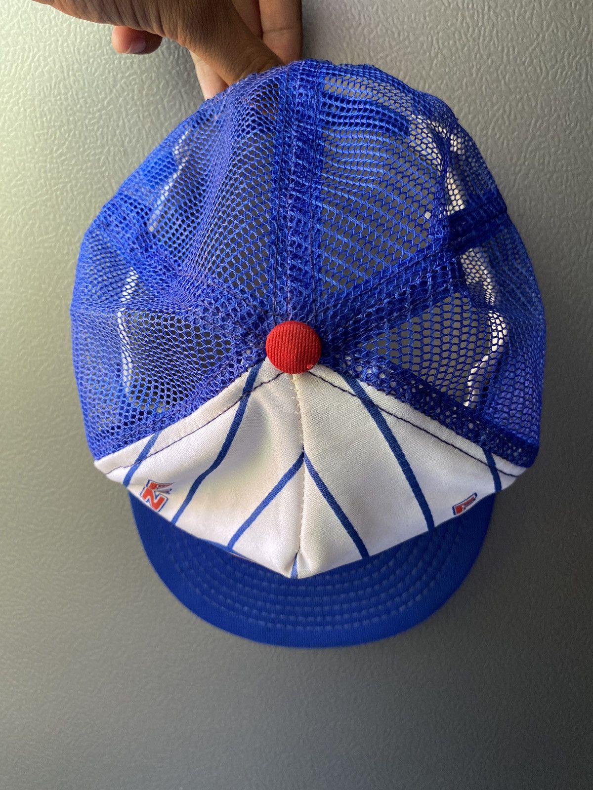 MLB × Sports Specialties Rare 90s Chicago Cubs striped mesh trucker hats Size ONE SIZE - 3 Thumbnail