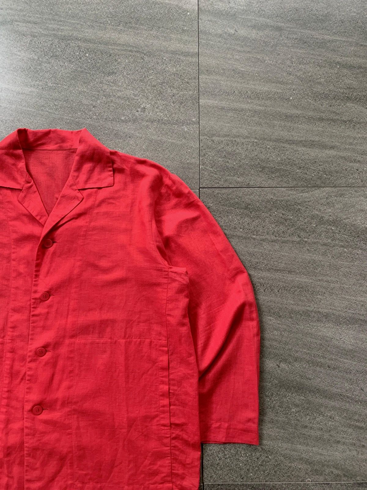 Homme Plisse Issey Miyake FREE TAX!l Homme Plisse Open Collar Shirt/Jacket Size US L / EU 52-54 / 3 - 2 Thumbnail