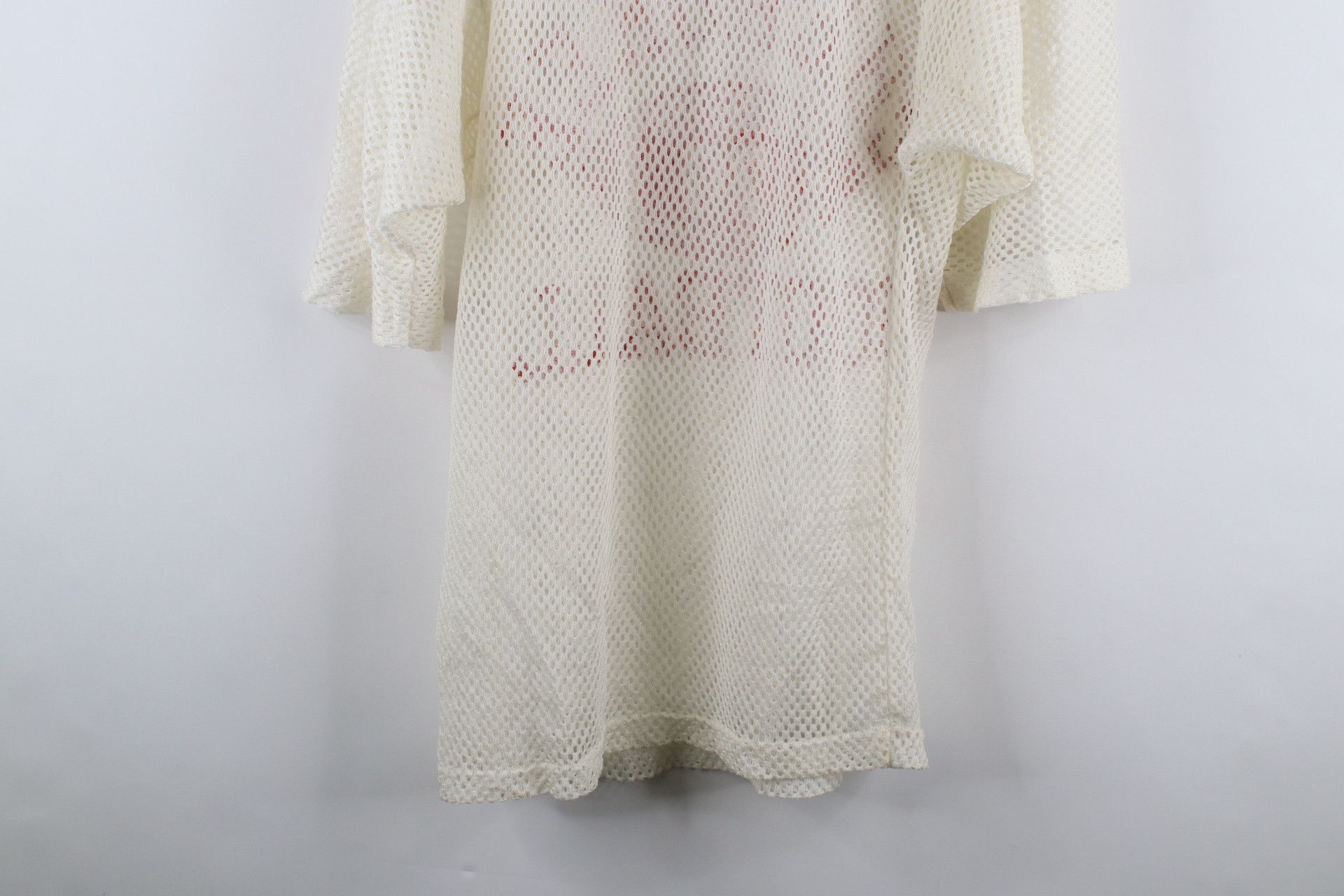 Champion × Vintage Vintage 70s Champion Out Mesh Football Jersey White USA Size US M / EU 48-50 / 2 - 10 Thumbnail