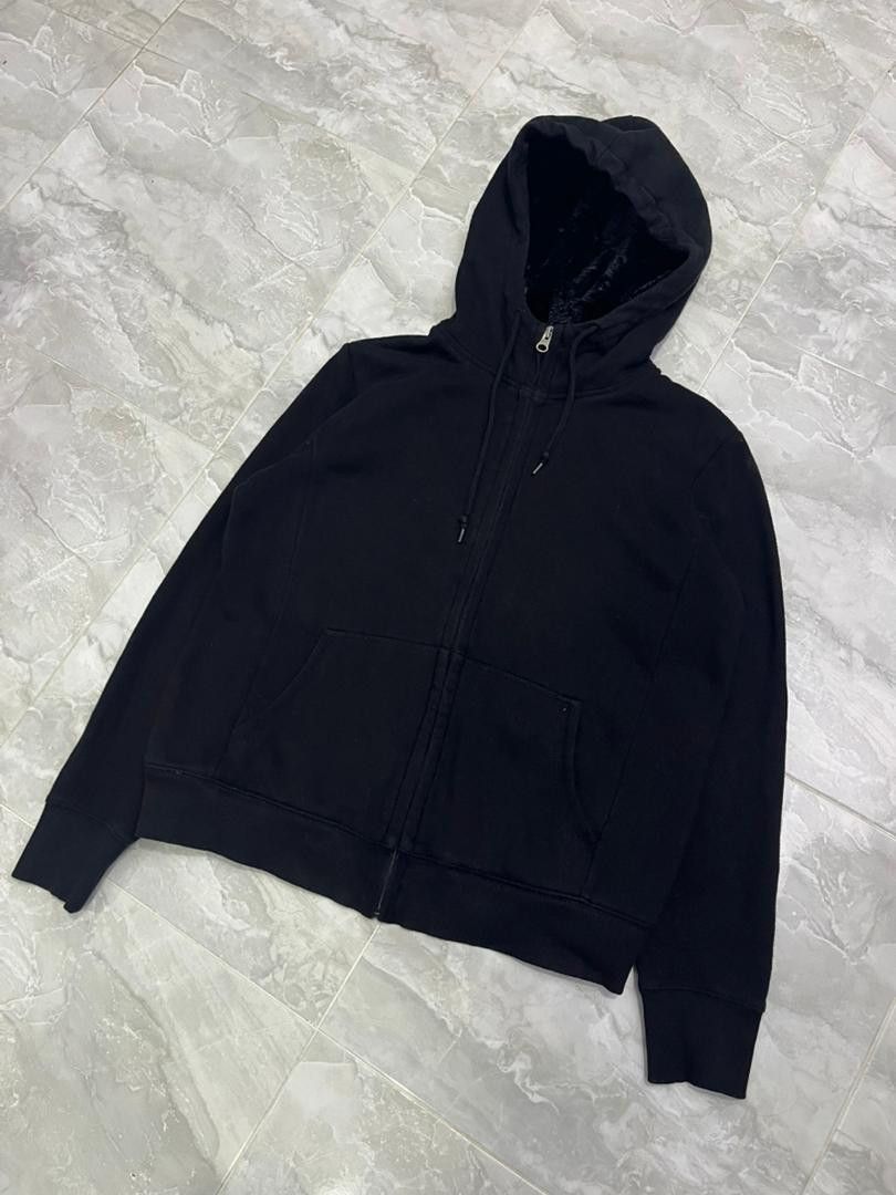 Uniqlo Uniqlo Fleece-Lined Zip Hoodie Black Cozy Winter Layer Size L / US 10 / IT 46 - 11 Thumbnail