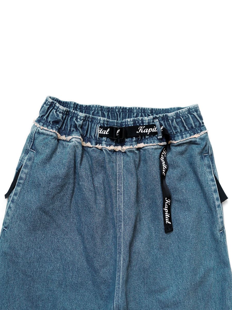 Kapital Kapital 12.5oz Broken Denim East Repairman Track Pants Size US 36 / EU 52 - 4 Thumbnail