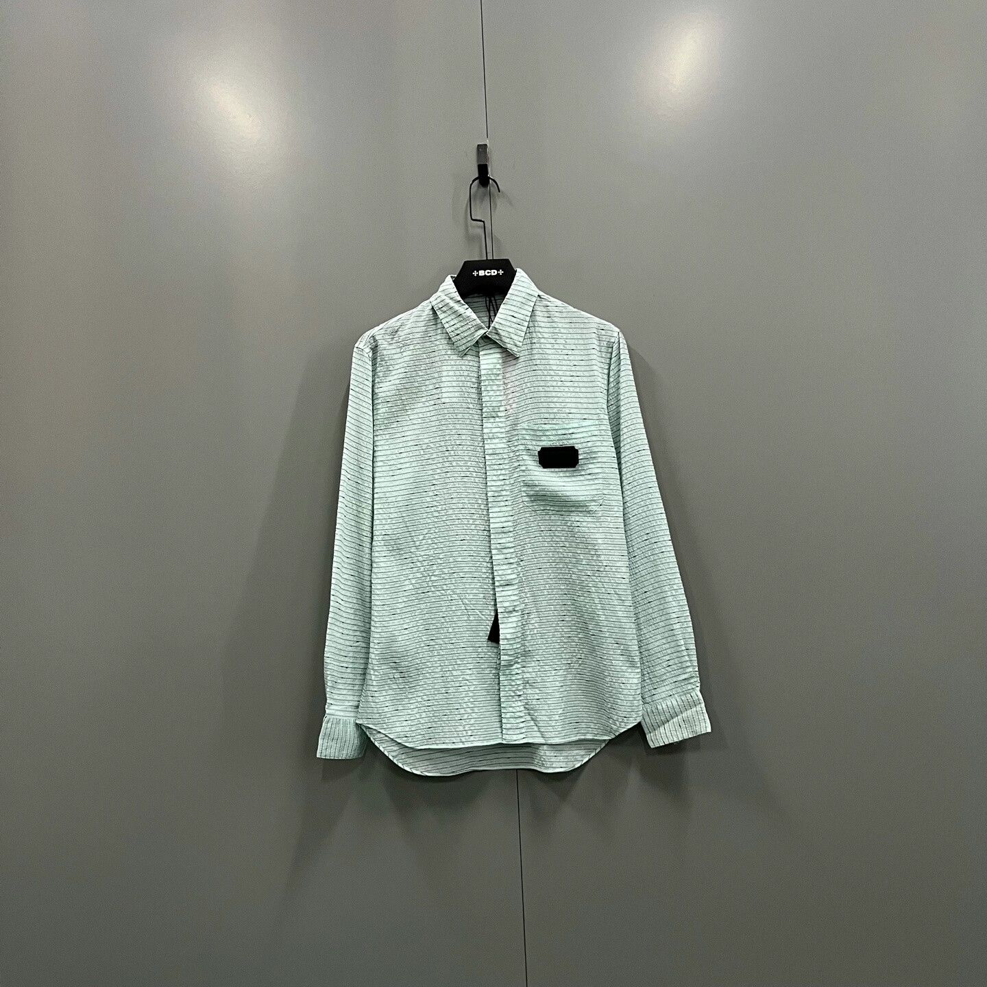 Dior Dior Mint Green Striped Silk Shirt Size US XXS / EU 40 - 1 Thumbnail
