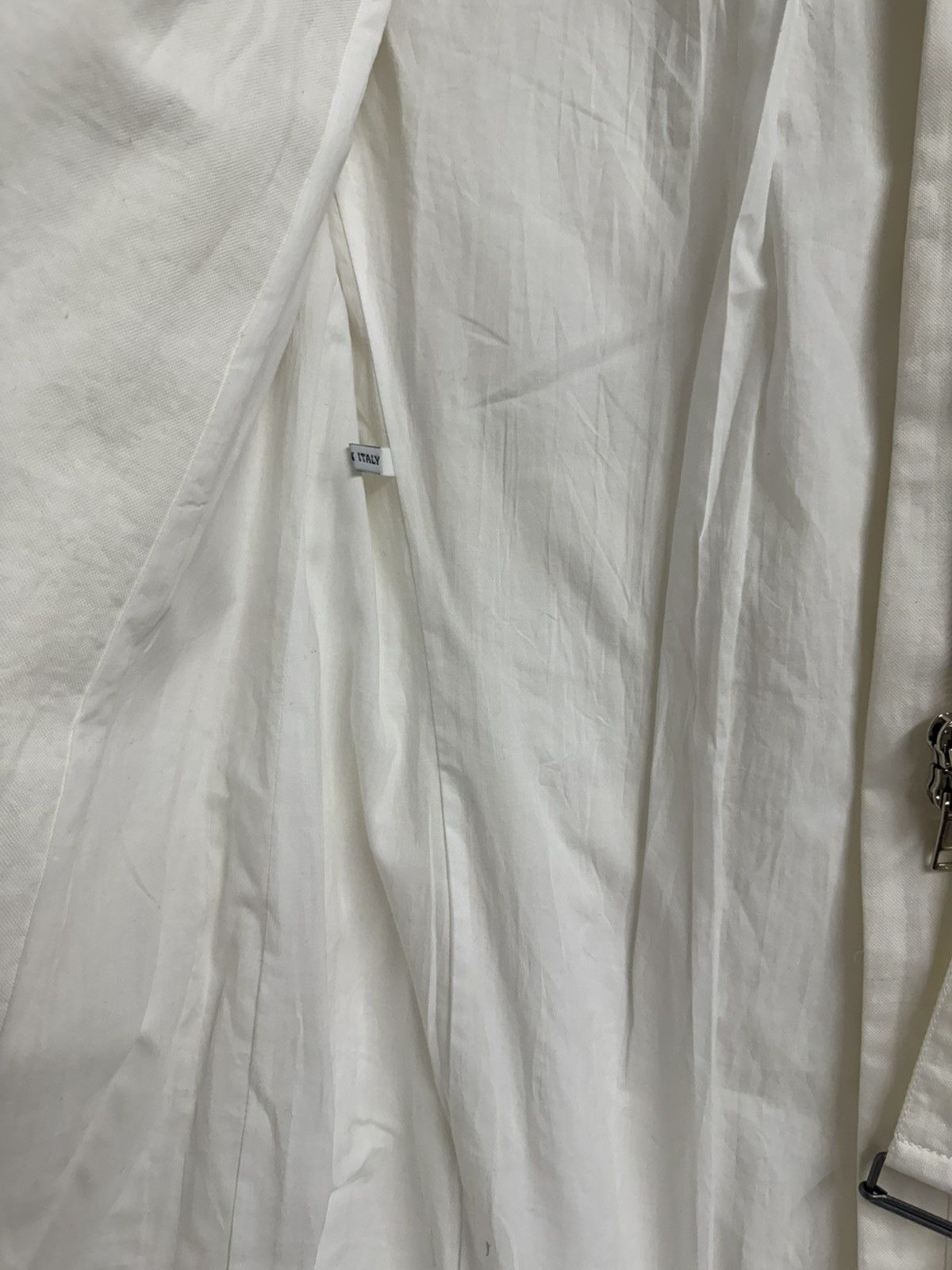 Ann Demeulemeester Ann Demeulemeester White Asymmetric Zip Belted Coat Jacket Size XS / US 0-2 / IT 36-38 - 9 Thumbnail