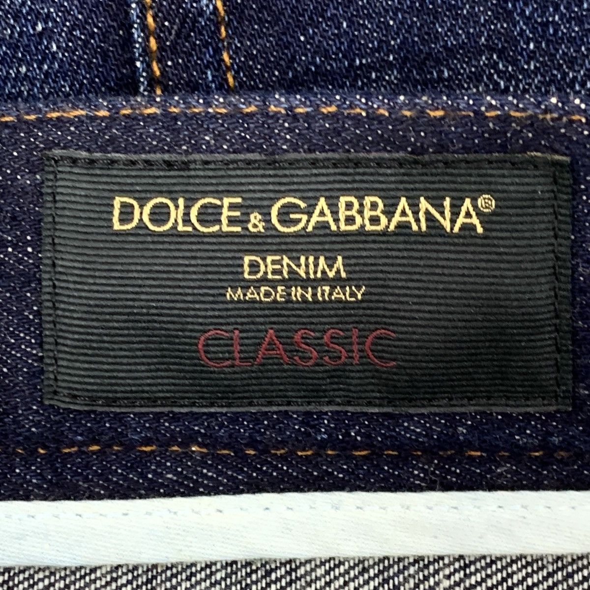 Dolce & Gabbana Dolce Gabbana Dark Blue Cotton Denim Pants K26WX Size US 36 / EU 52 - 7 Thumbnail
