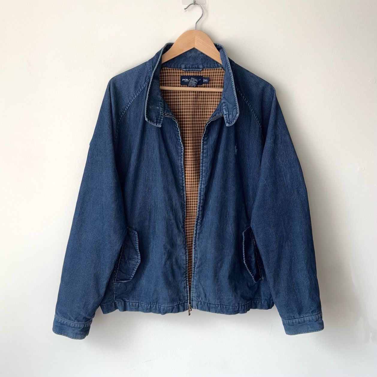 Polo Ralph Lauren Vintage Polo Golf Corduroy Bomber Jacket Plaid Lined Size US XL / EU 56 / 4 - 1 Thumbnail