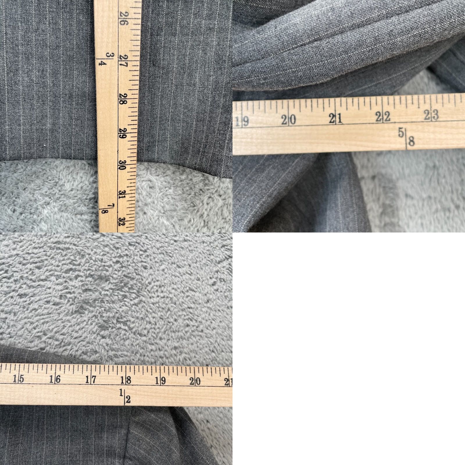Vintage VINTAGE Cricketeer Blazer Mens M Gray Pinstripe Notch Lapel Two-Button Front Jacket Coat Single-Breasted Way: Classic, Retro, USA Mens Size 40R - 9 Thumbnail