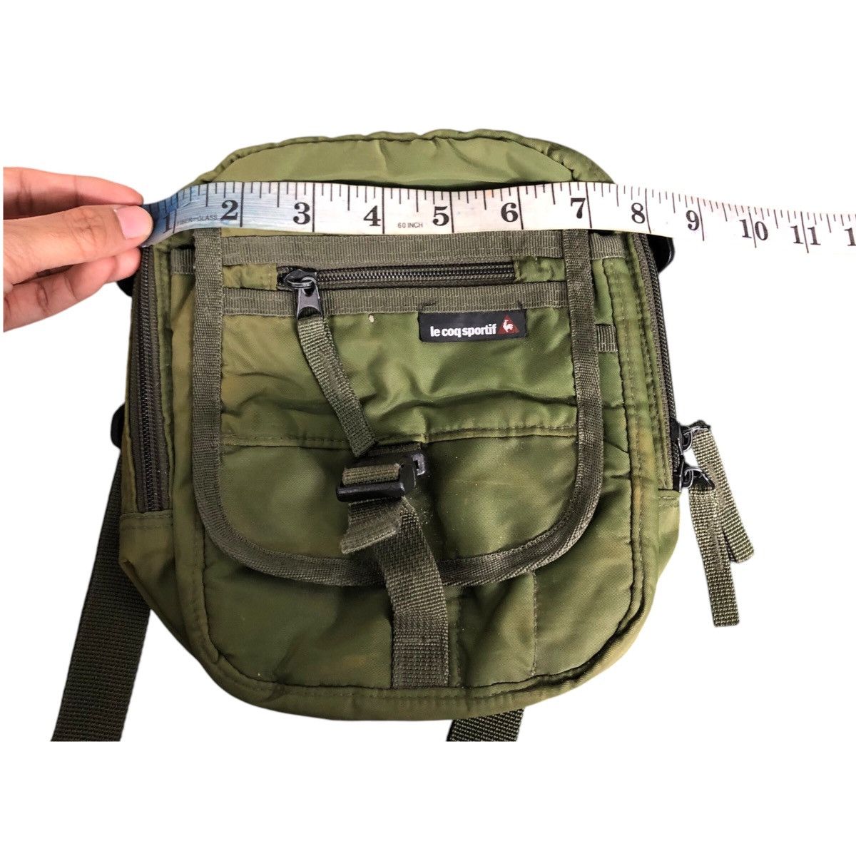 Japanese Brand 📌Vintage Sling Bag Le Coq Sportif Multi Pocket Size ONE SIZE - 16 Thumbnail