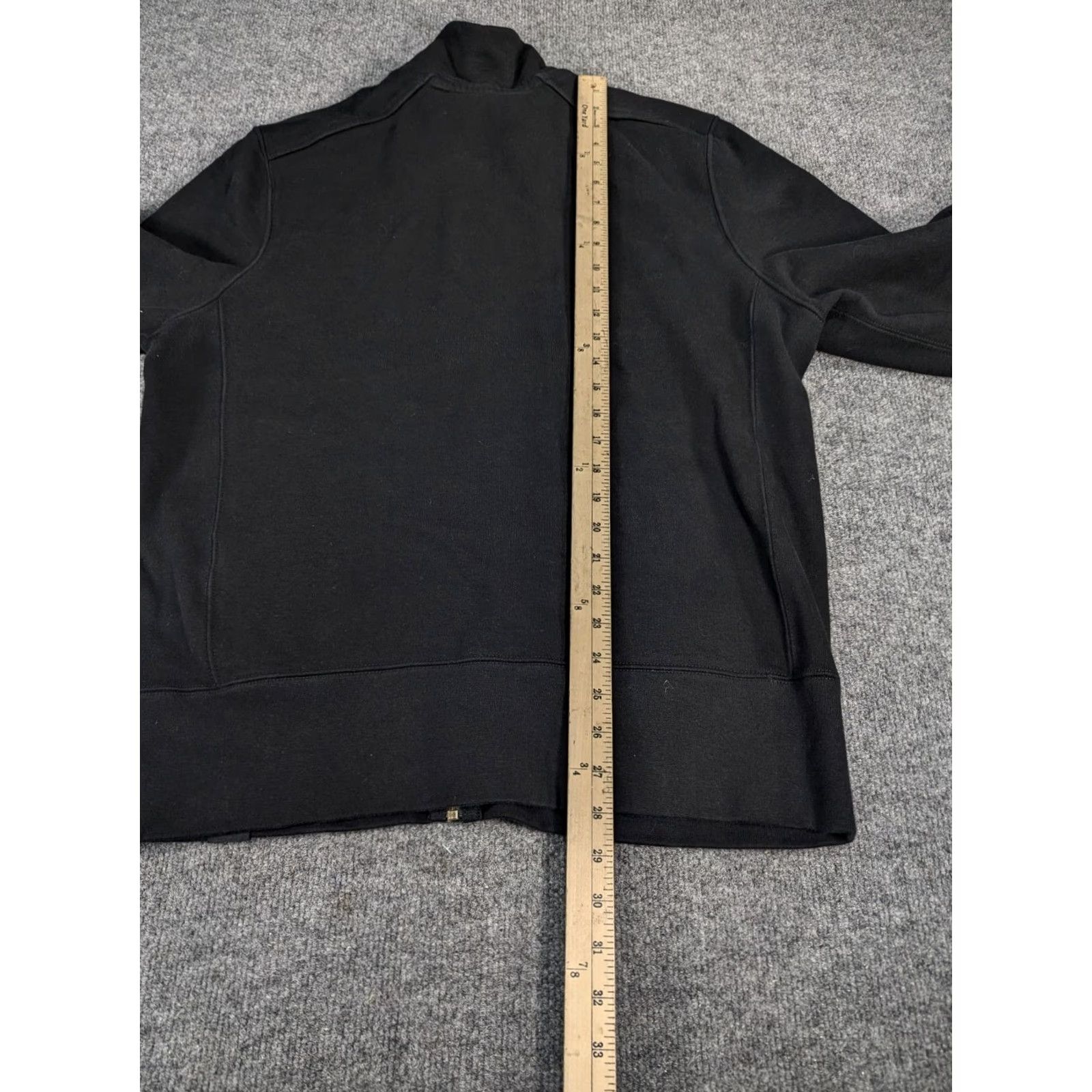 Vintage American Giant Mens Black Moto Full Zip L Sweatshirt Jacket USA Made Size US L / EU 52-54 / 3 - 6 Thumbnail
