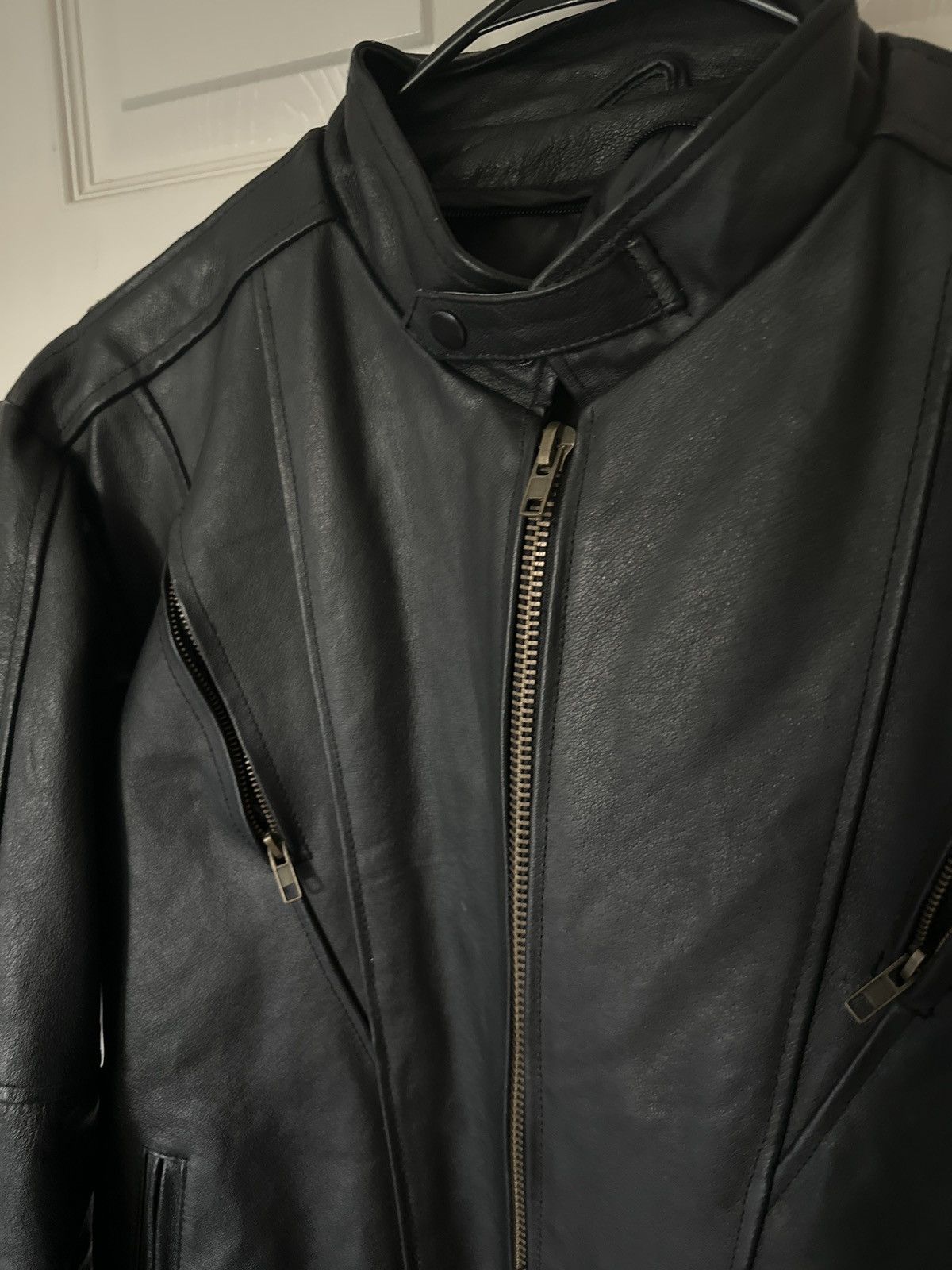 Vintage Vintage leather biker jacket Size US L / EU 52-54 / 3 - 5 Thumbnail