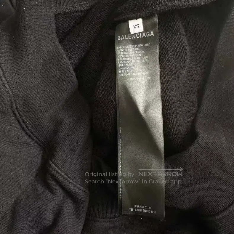 Balenciaga Balenciaga Front and back graffiti letter logo hoodie Size US XS / EU 42 / 0 - 6 Thumbnail